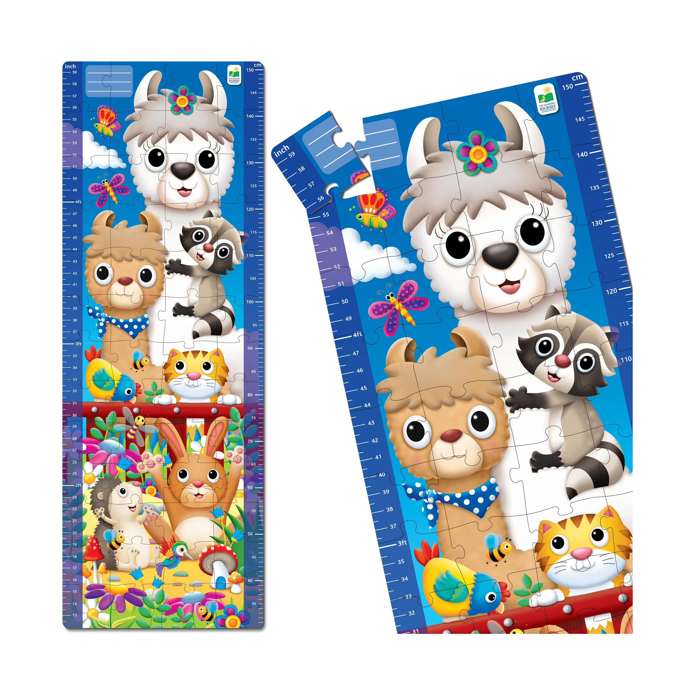The Learning Journey Long & Tall Animal Friends Growth Chart Puzzle - 50+ pc - Image 4