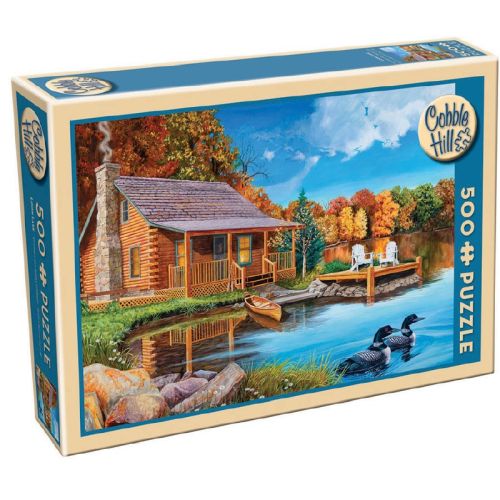Cobble Hill Loon Lake Scenery Jigsaw Puzzle - 500 pc - Image 2