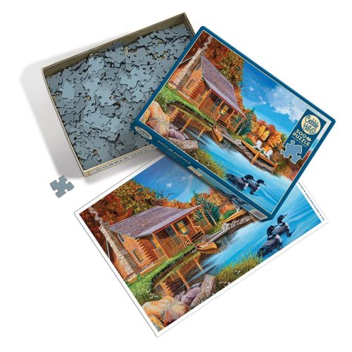 Cobble Hill Loon Lake Scenery Jigsaw Puzzle - 500 pc - Image 5