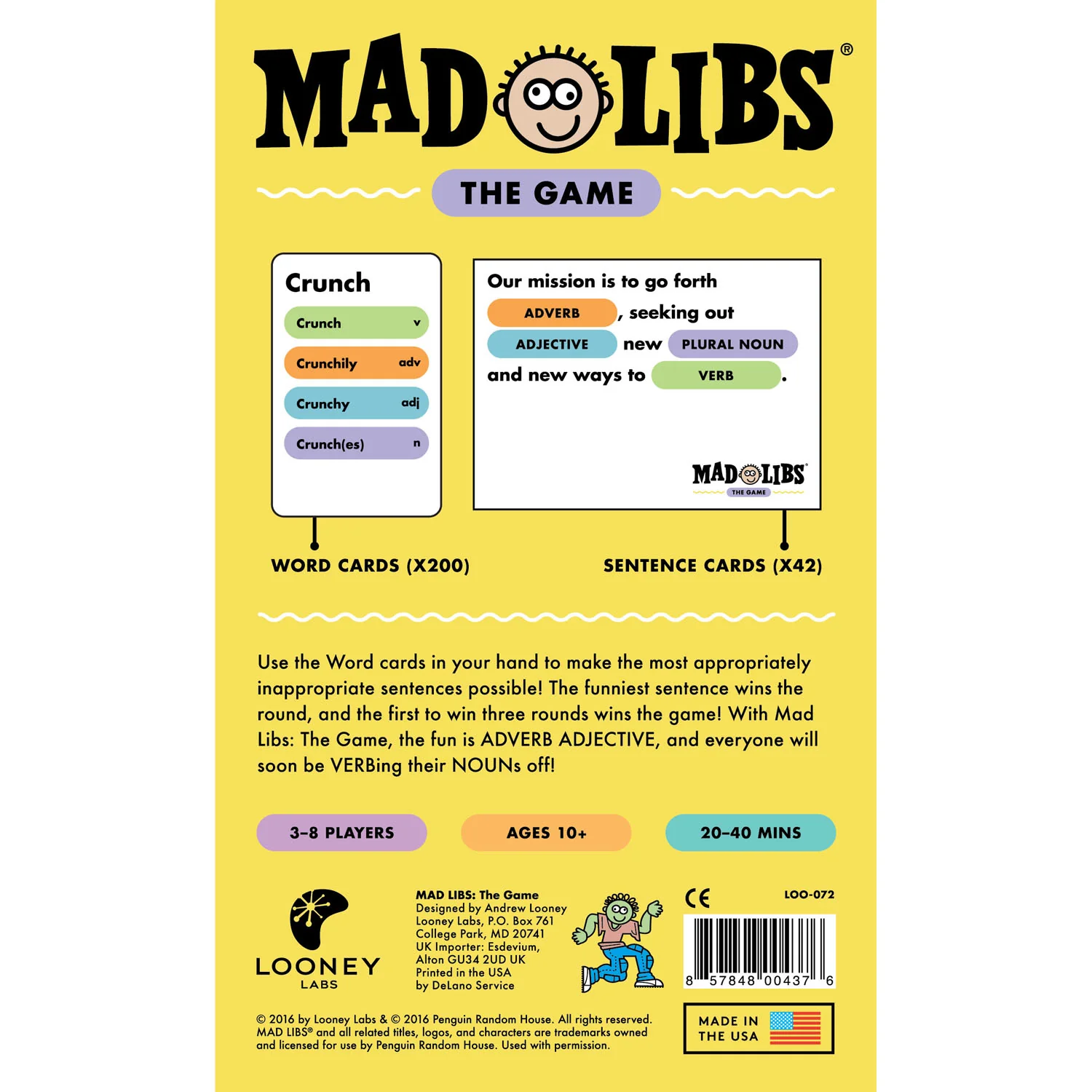 Looney Labs Mad Libs The Game - Hilarity-Filled Card Game - Image 4