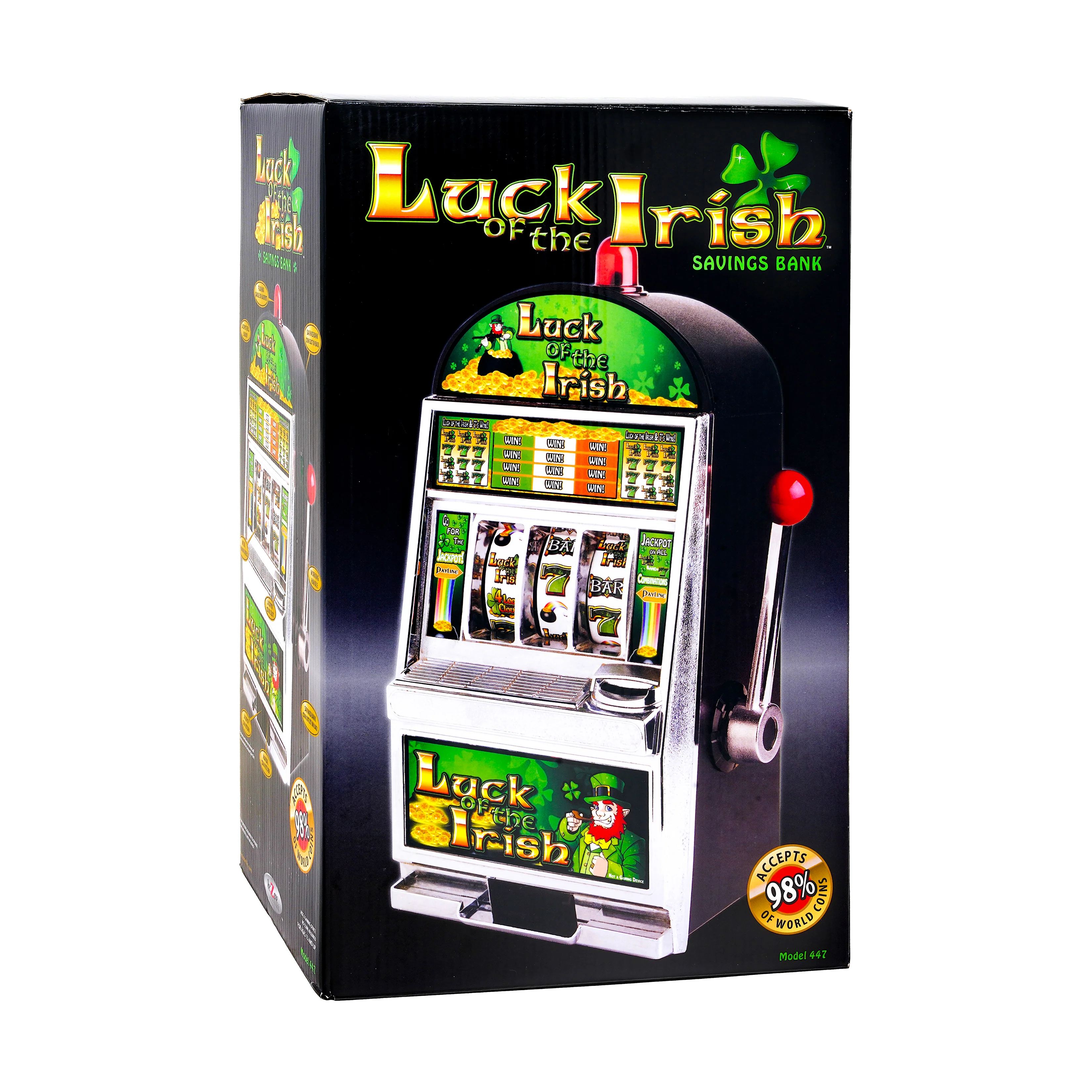 Luck of the Irish Slot Savings Bank - Whimsical Coin Collector - Image 2