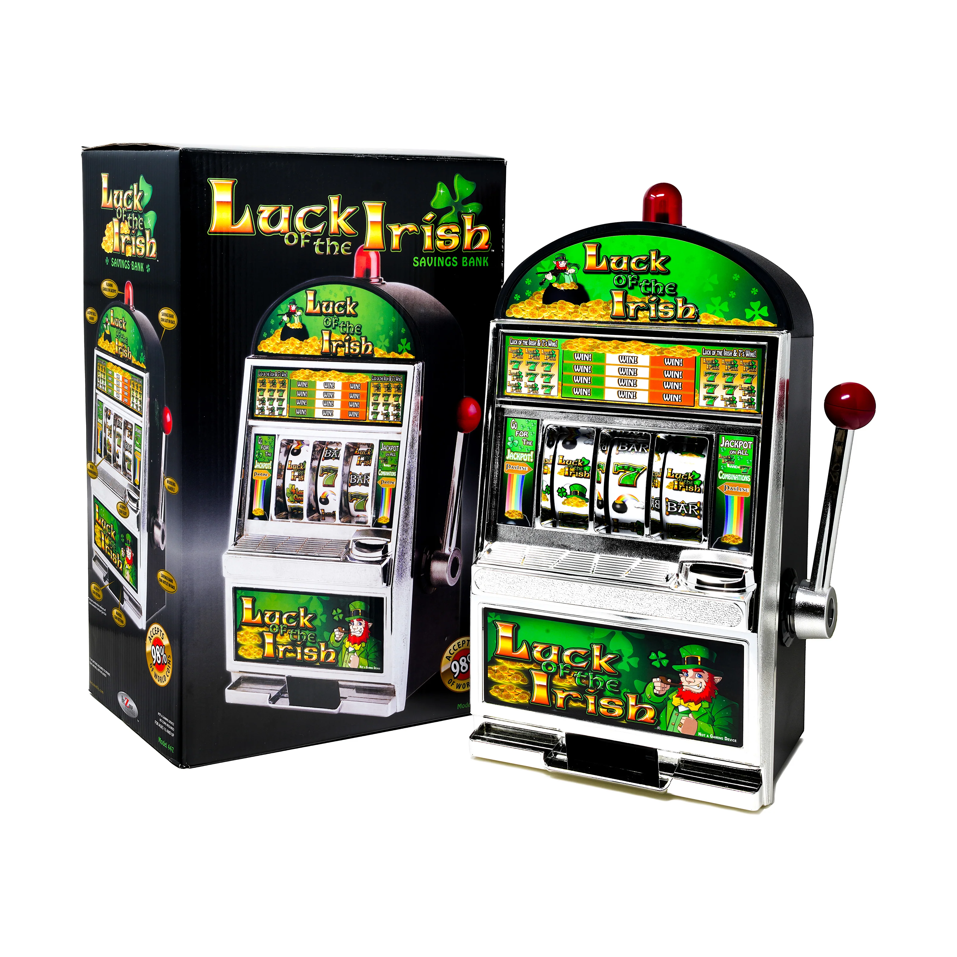 Luck of the Irish Slot Savings Bank - Whimsical Coin Collector - Image 4