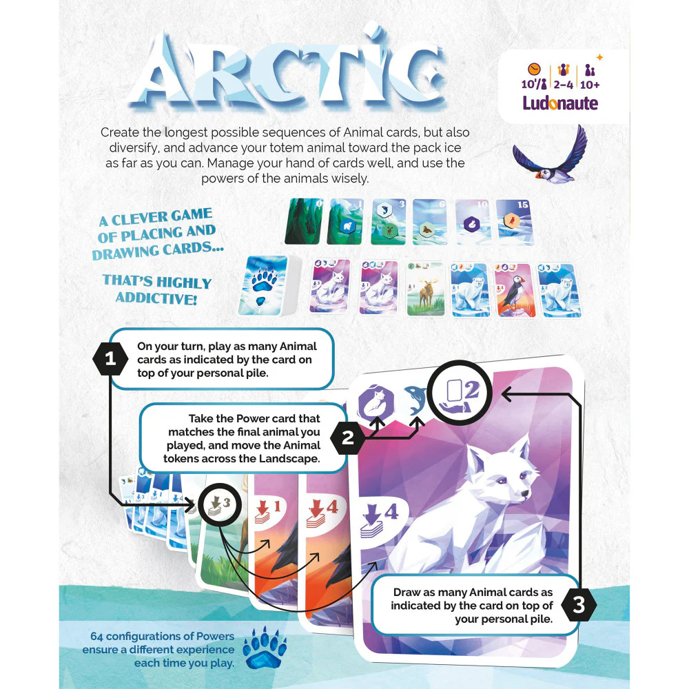Ludonaute: Arctic - Strategic Arctic Wildlife Card Game - Image 2