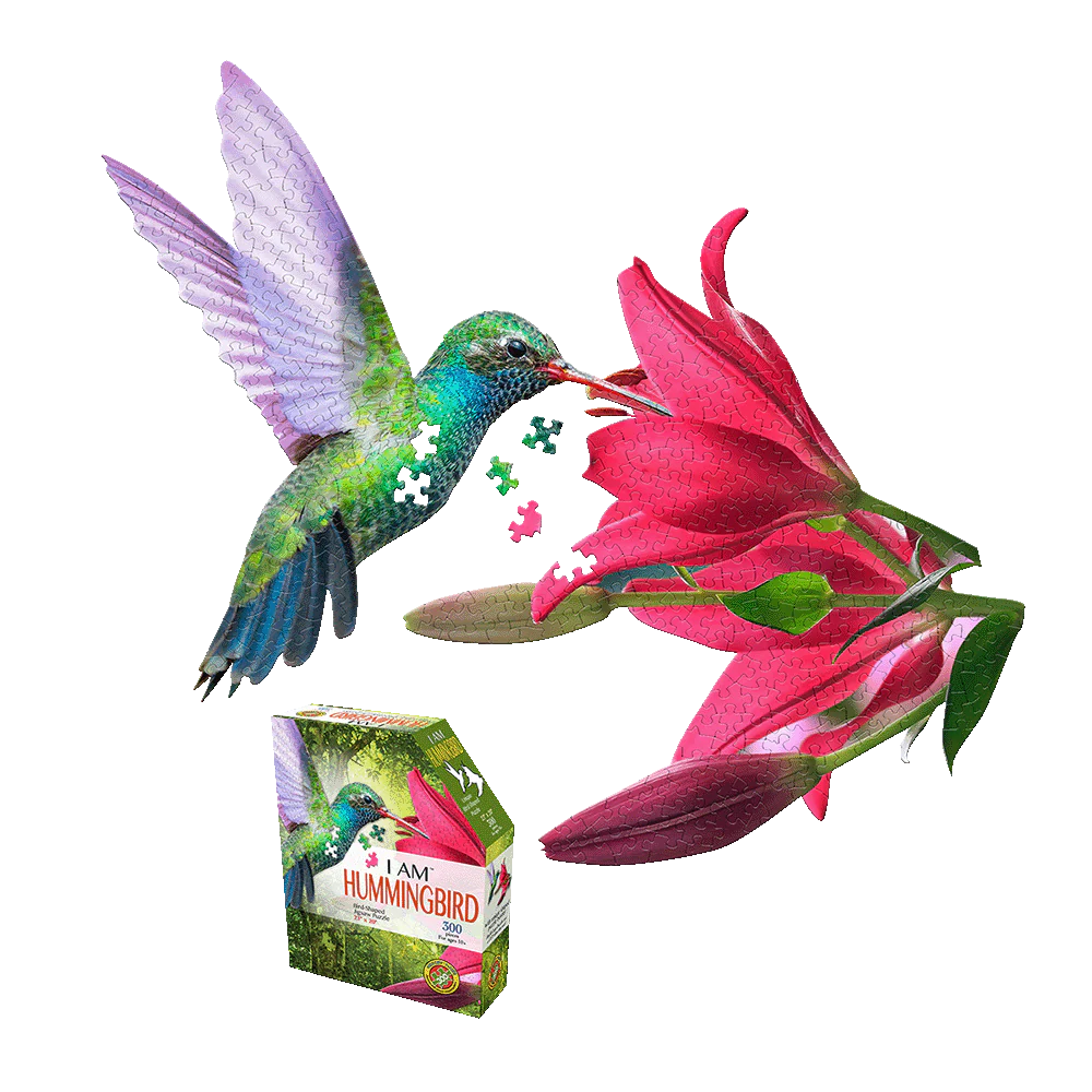 Madd Capp Hummingbird-Shaped Jigsaw Puzzle - 300 pc