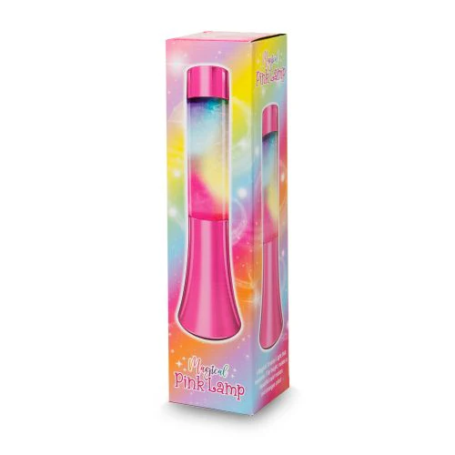 Enchanting Magical Pink Lamp with Multicolor Light Show - Image 3