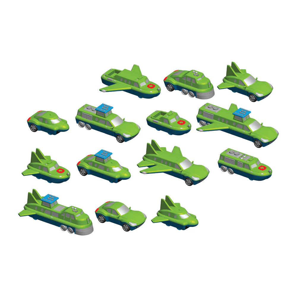 Popular Playthings Magnetic Mix or Match Vehicles Set #1 - Image 2