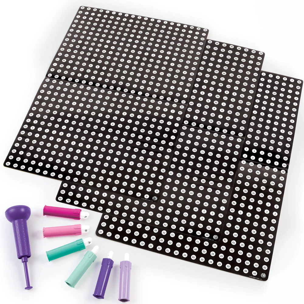 Make It Real Stamp to Reveal Dot Art Kit - DJ Bunny, Frog Princess, Chillin Panda - Image 3