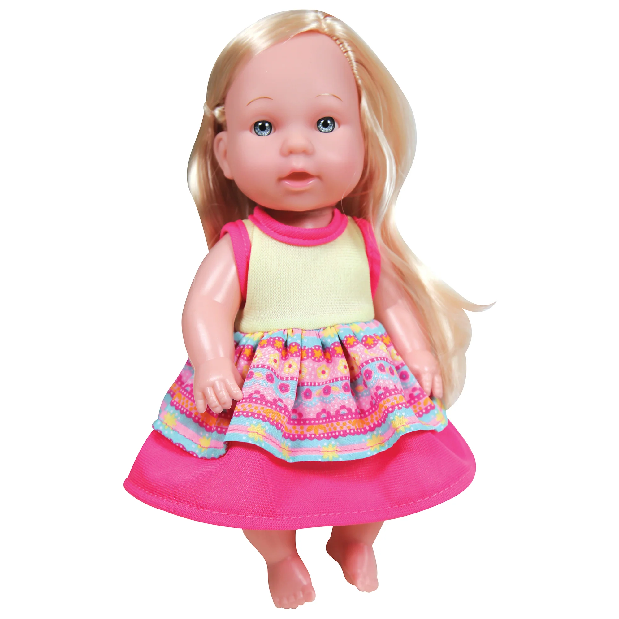 Charming Playtime Makeup Table Set with 8" Toddler Doll, Pink - Image 2