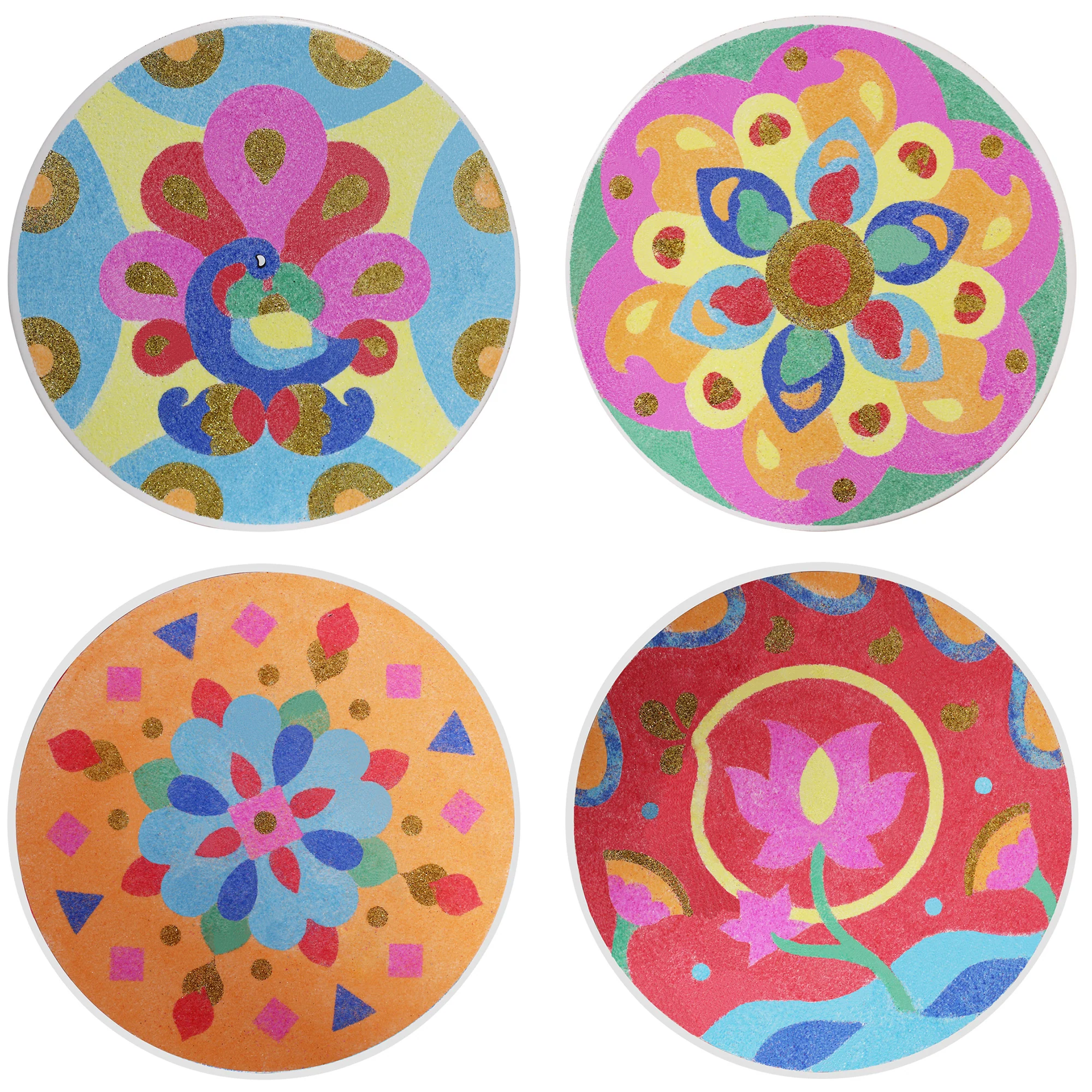 Kulture Khazana Make Your Own Rangoli Mandala Sand Art Kit - Image 3