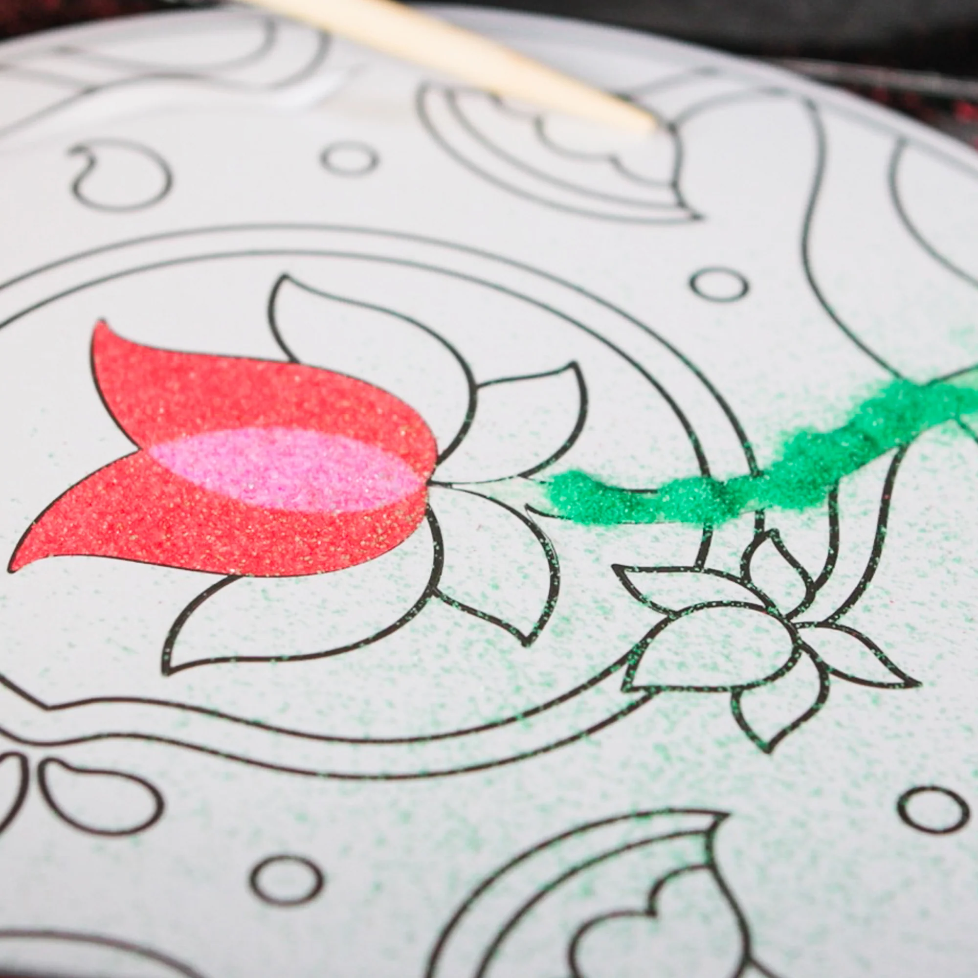 Kulture Khazana Make Your Own Rangoli Mandala Sand Art Kit - Image 4