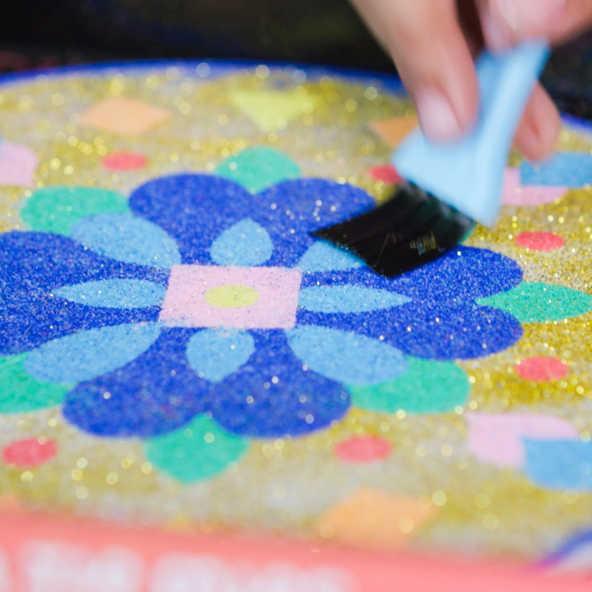 Kulture Khazana Make Your Own Rangoli Mandala Sand Art Kit - Image 5