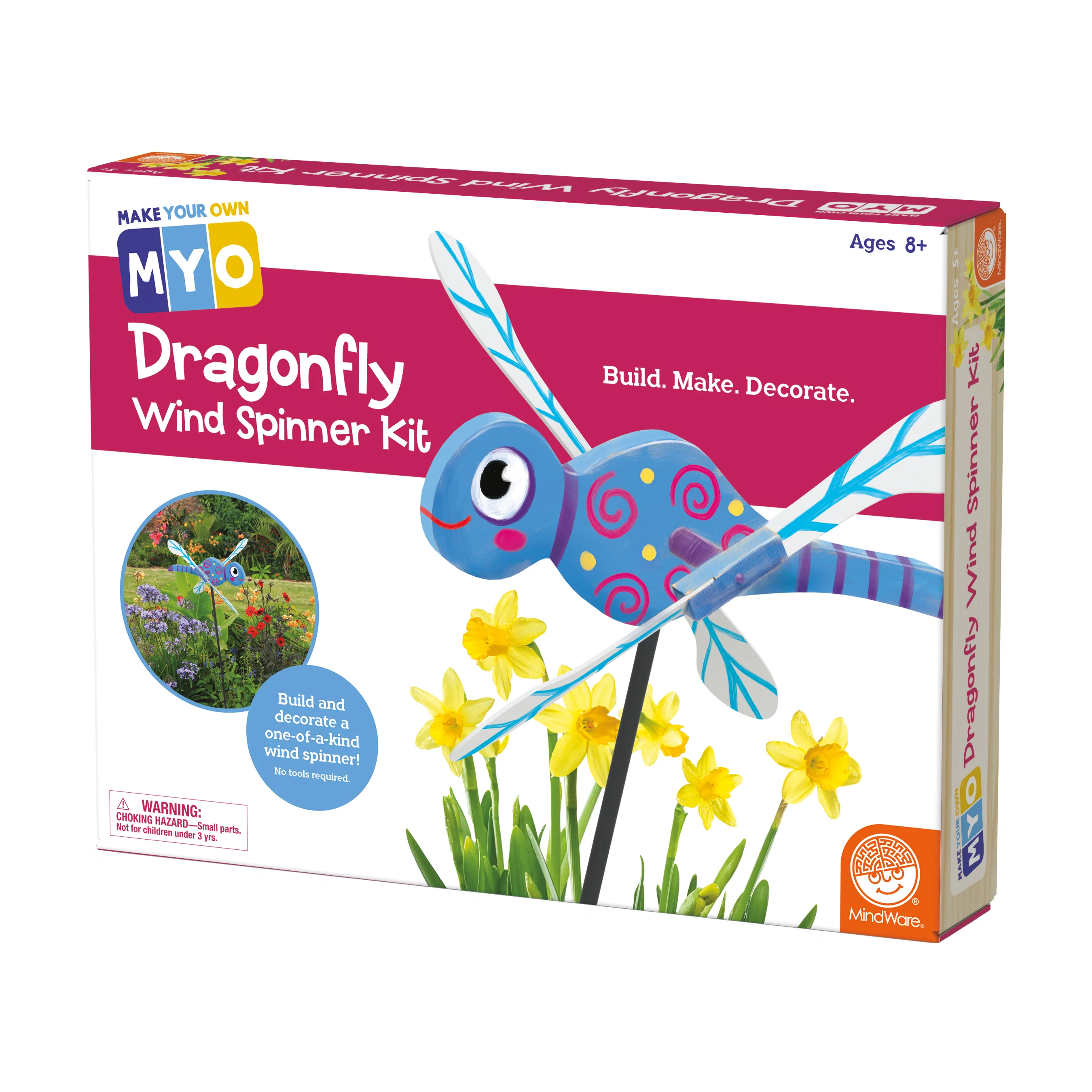 DIY Dragonfly Wind Spinner Craft Kit - Garden Art - Image 2