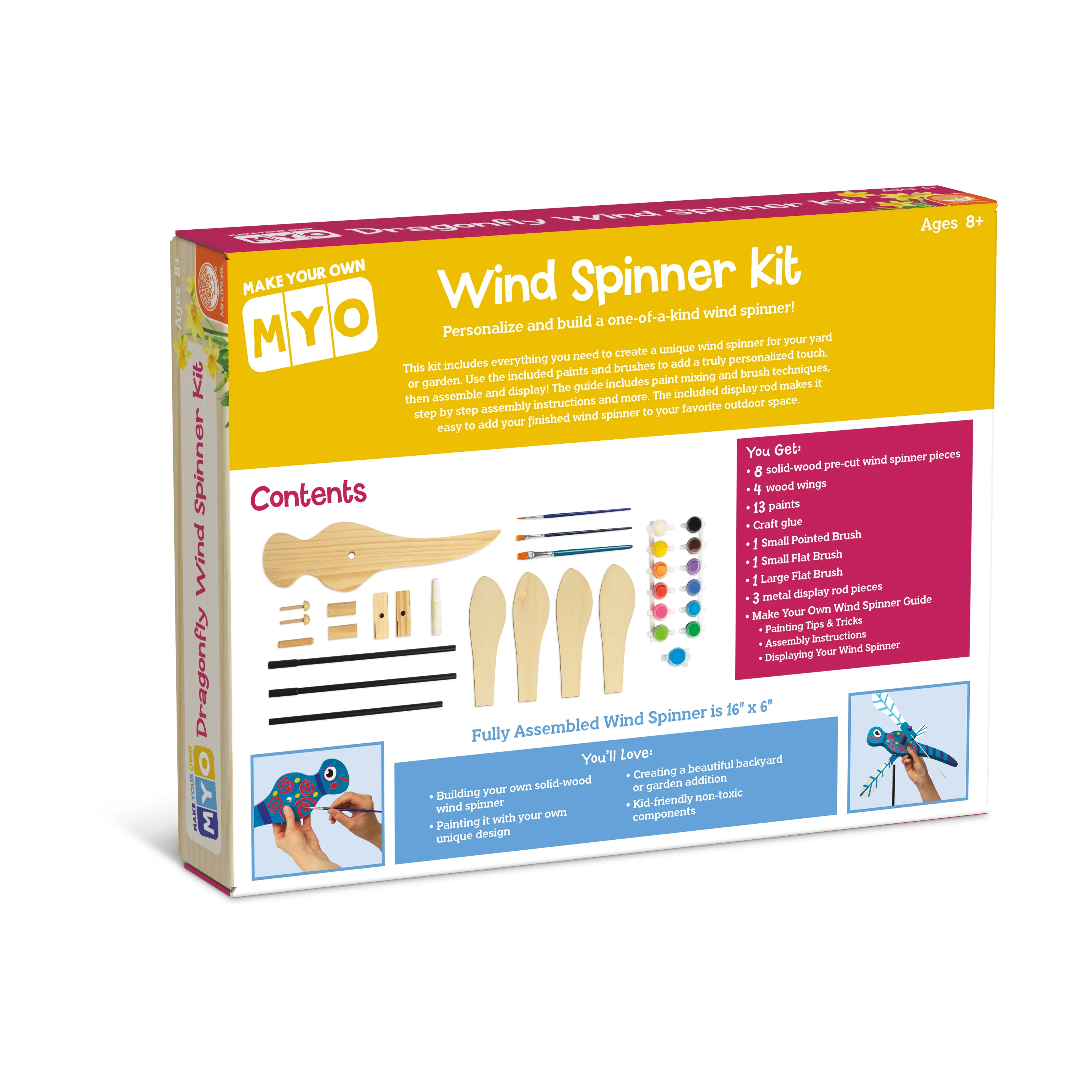DIY Dragonfly Wind Spinner Craft Kit - Garden Art - Image 3