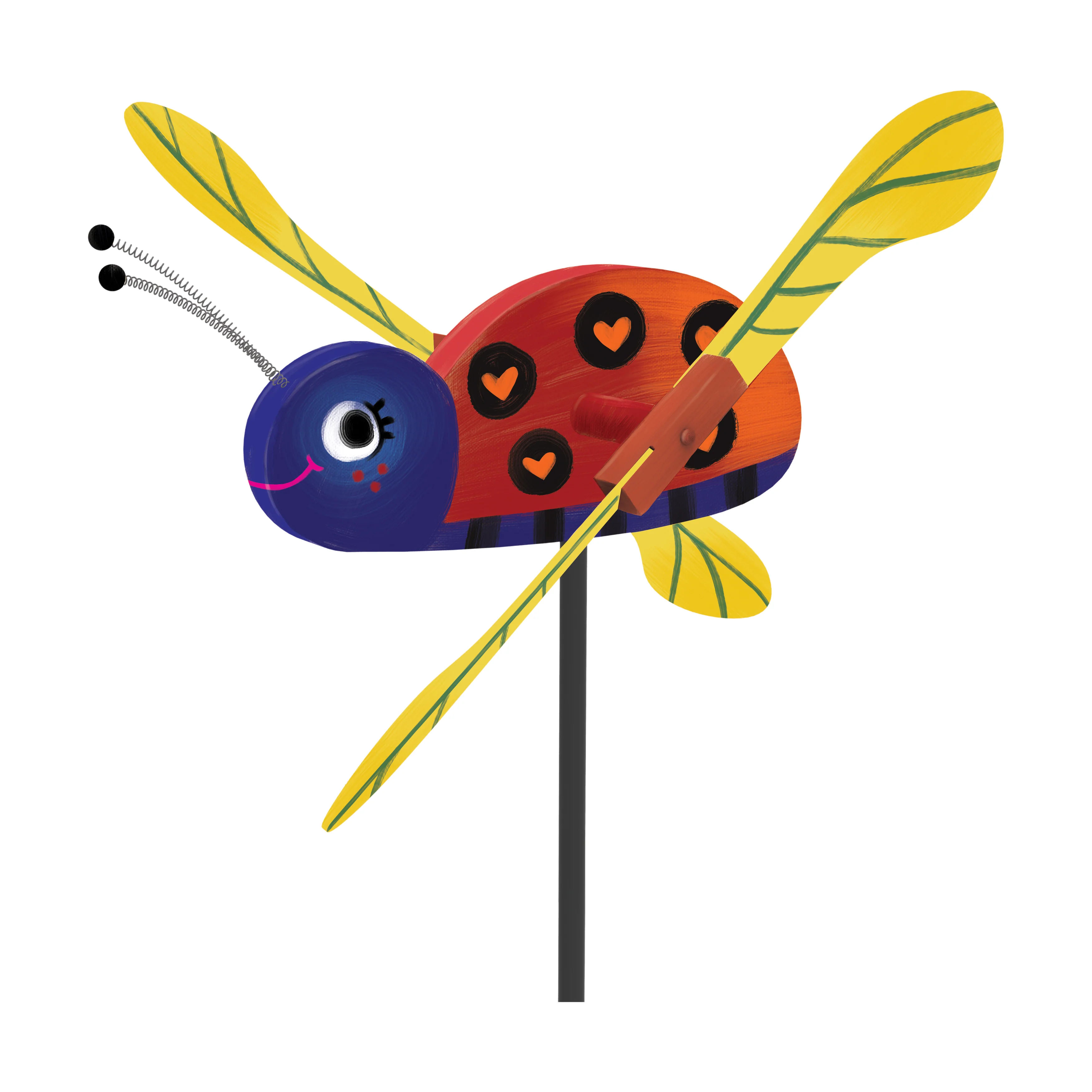 DIY Ladybug Wind Spinner Craft Kit - Create & Paint Your Garden Ornament - Image 4