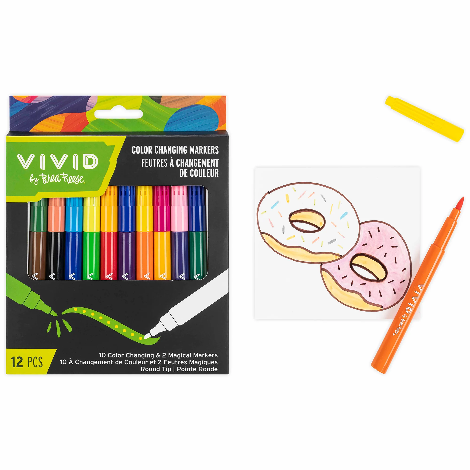 Color-Changing Markers 12-Piece Set With Dual-Ended Design - Image 4