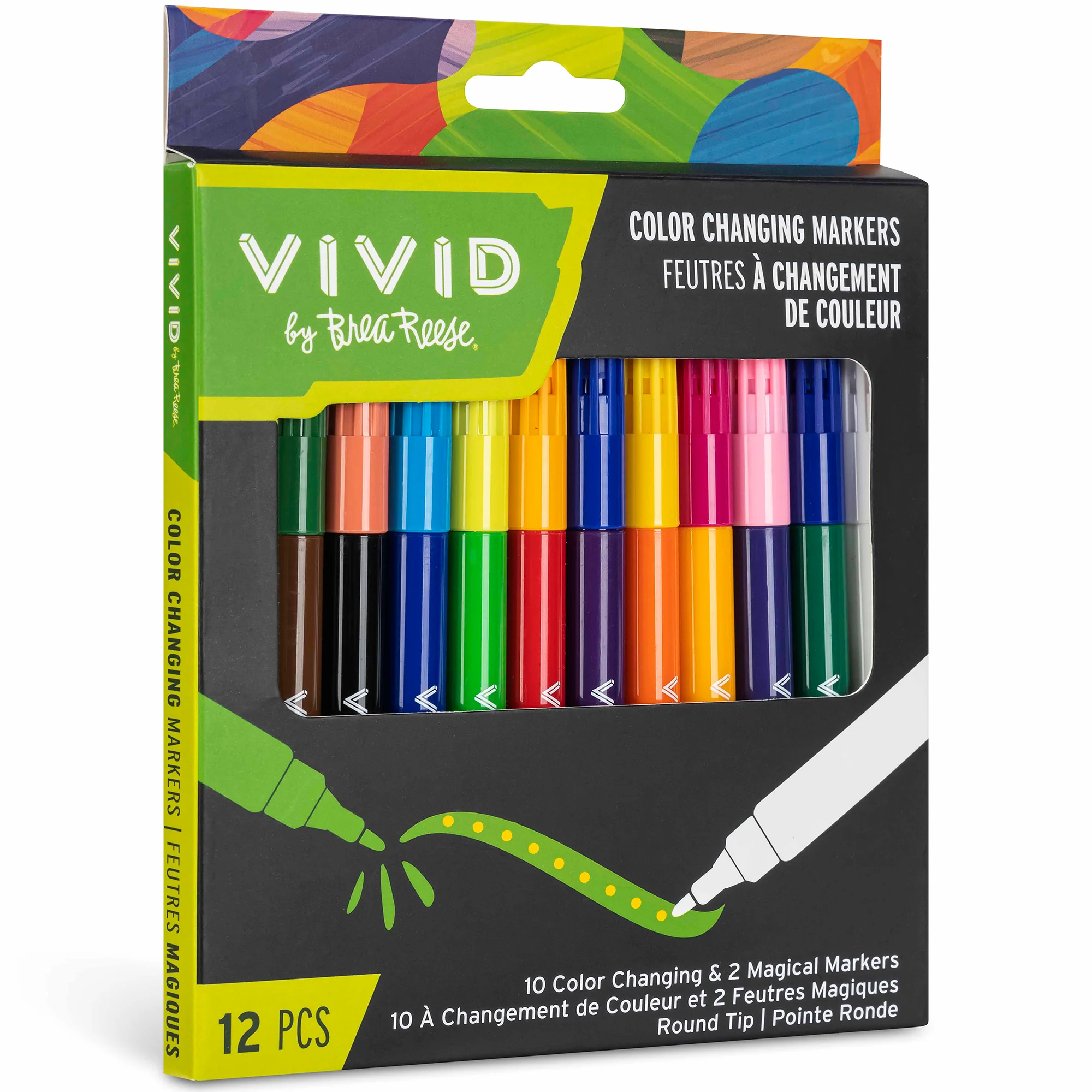 Color-Changing Markers 12-Piece Set With Dual-Ended Design - Image 5