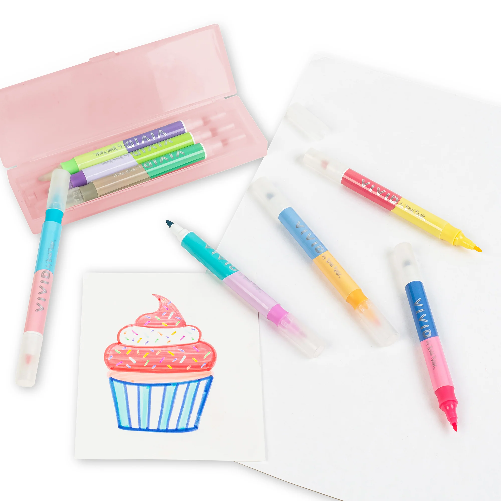 Layering Markers 8-Pack Dual-Tip Art Set With 16 Colors - Image 5