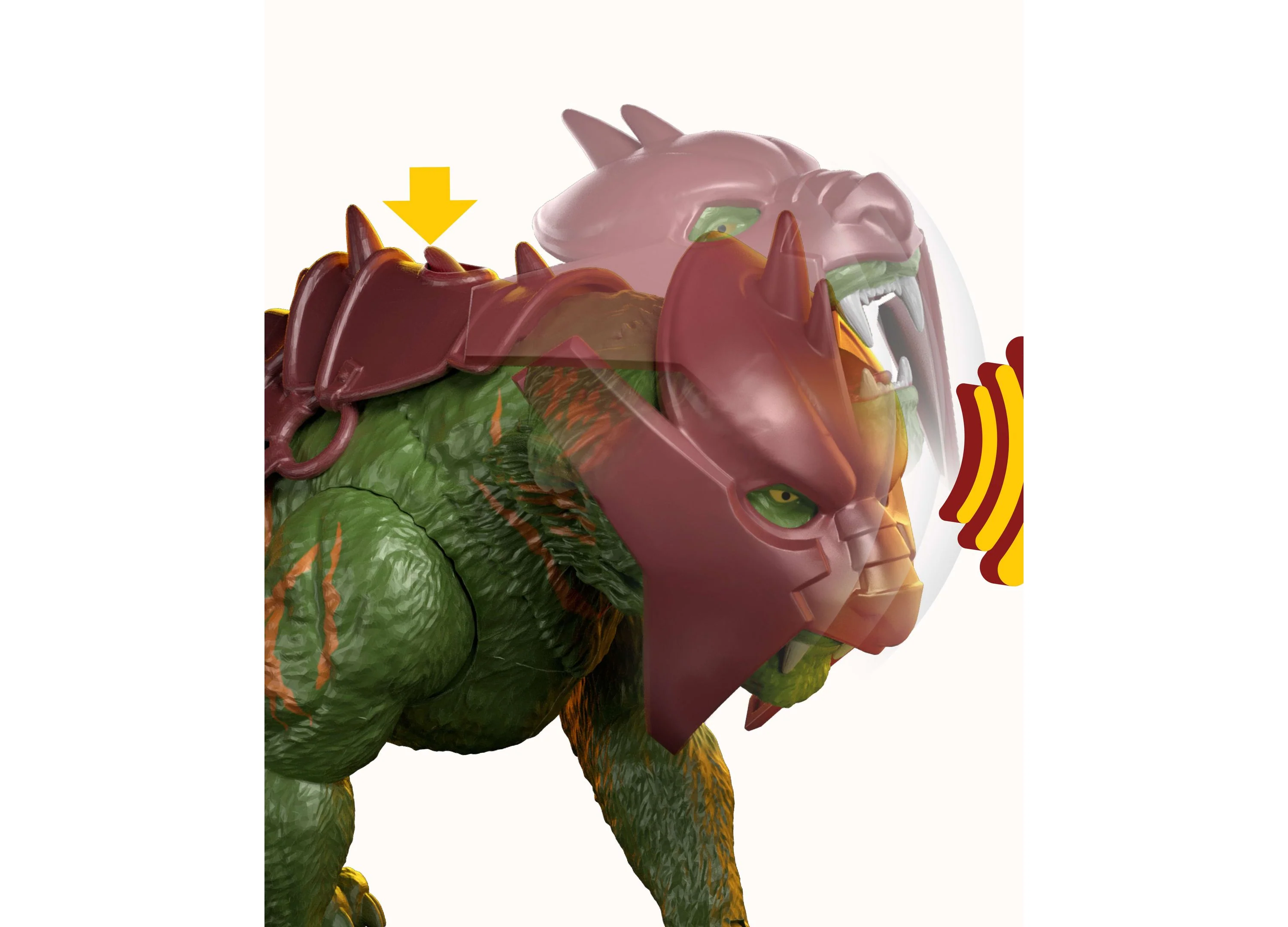 Masters Of The Universe Movie Battle Cat 11-Inch Creature Figure With Chomp & Roar - Image 4