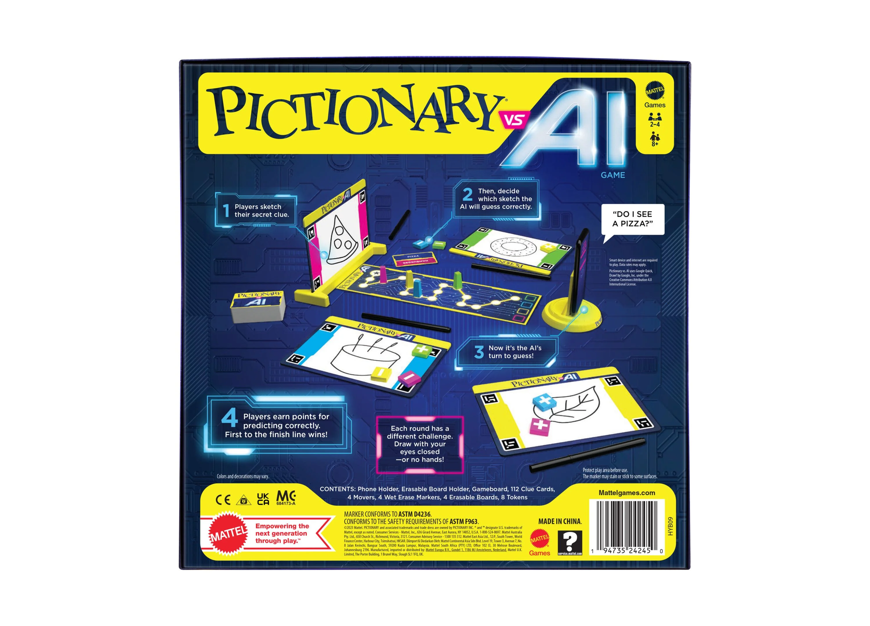Pictionary Vs AI Board Game by Mattel - Interactive Family Drawing Game - Image 5