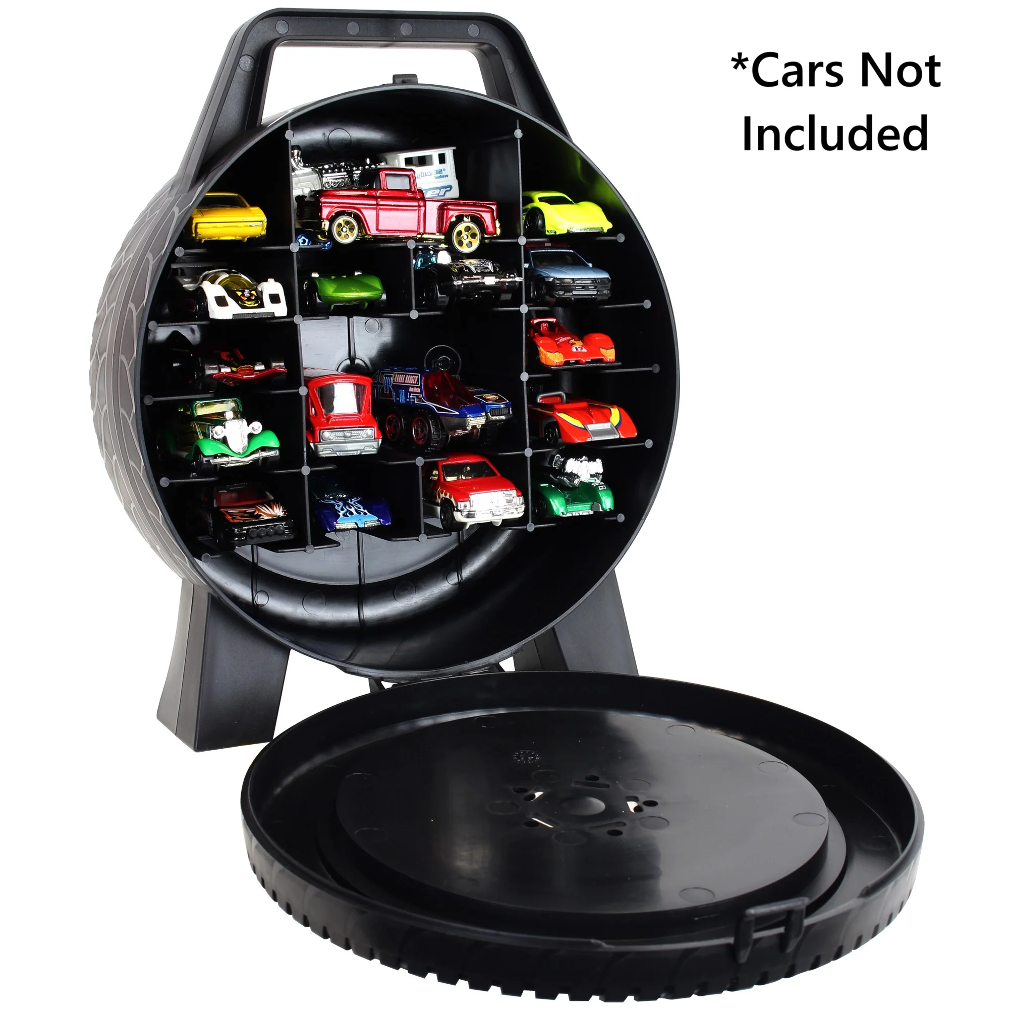 Mattel Hot Wheels 30-Car Portable Storage Case – Wheel-Shaped 1:64 Scale Organizer - Image 4