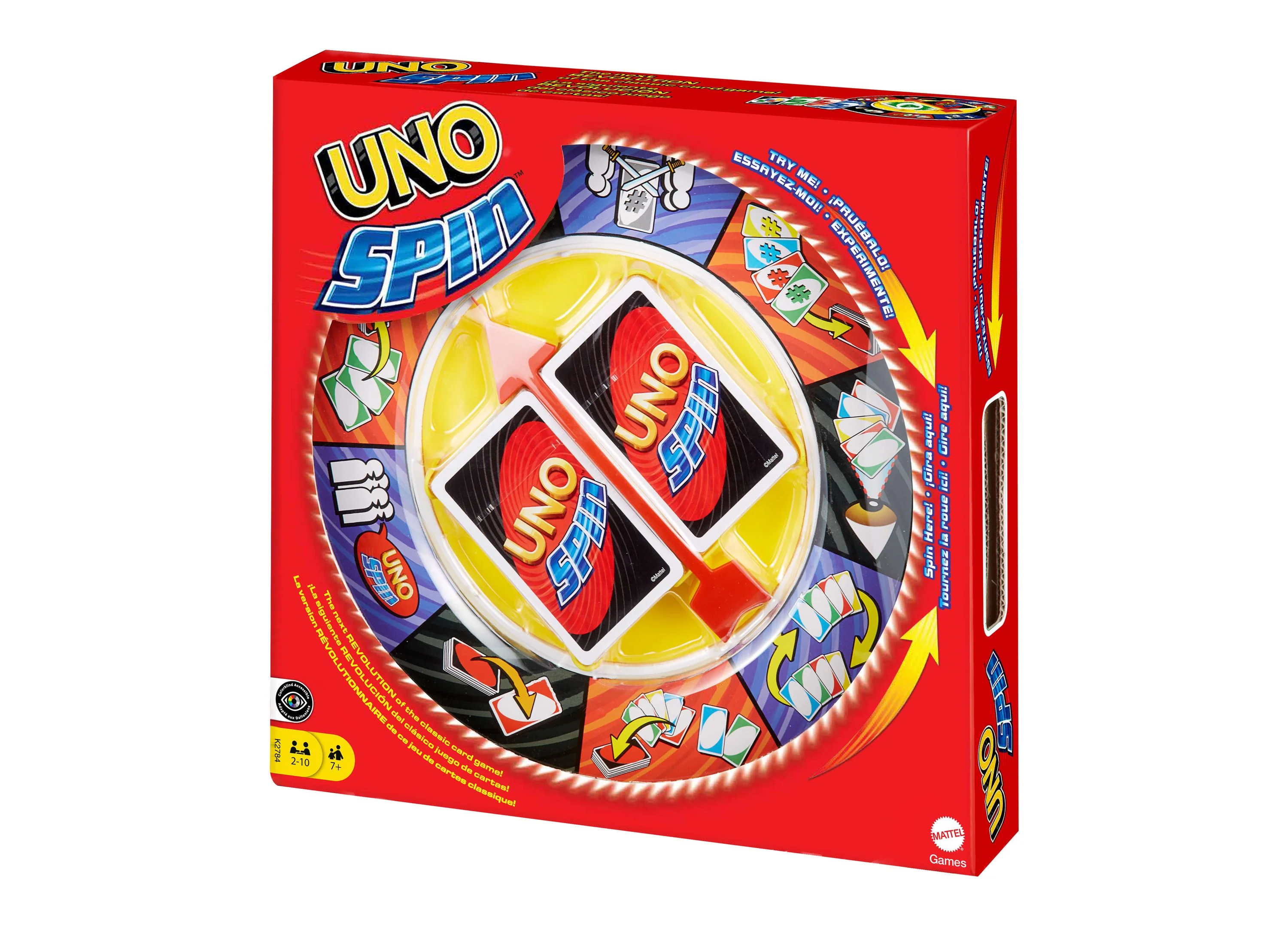 Mattel UNO Spanish Spin Card Game for 2-10 Players - Image 2