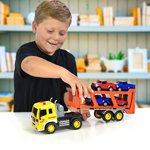 Maxx Action 17'' Hauler Transport with Diecast Trucks