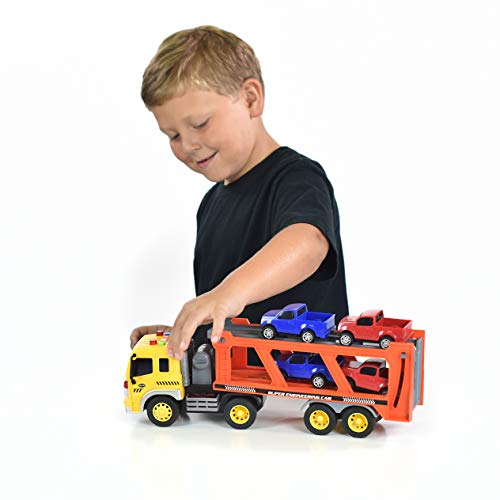 Maxx Action 17'' Hauler Transport with Diecast Trucks - Image 2