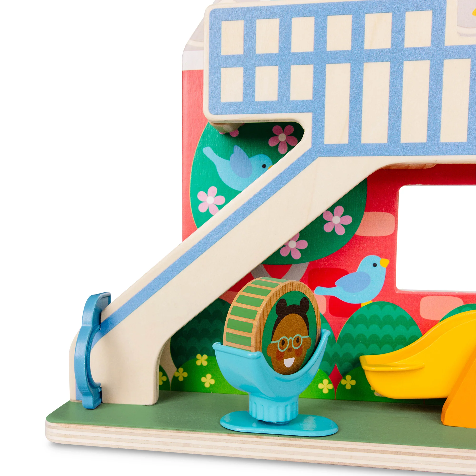 Melissa & Doug GO TOTs Schoolyard Tumble ‚Äì Interactive Wooden Play Set - Image 3