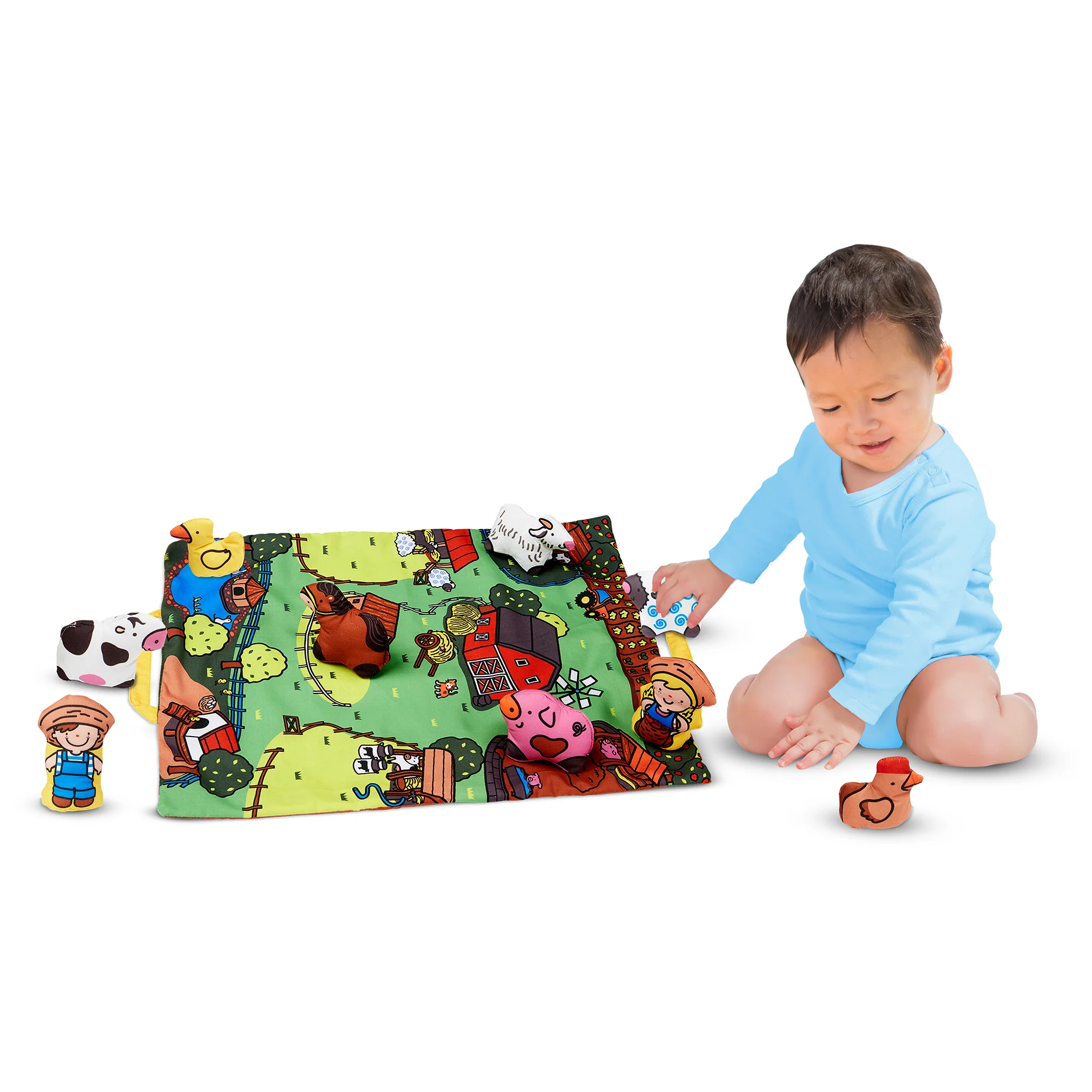 Melissa & Doug Take-Along Farm Play Mat – Interactive Toddler Activity Set - Image 4