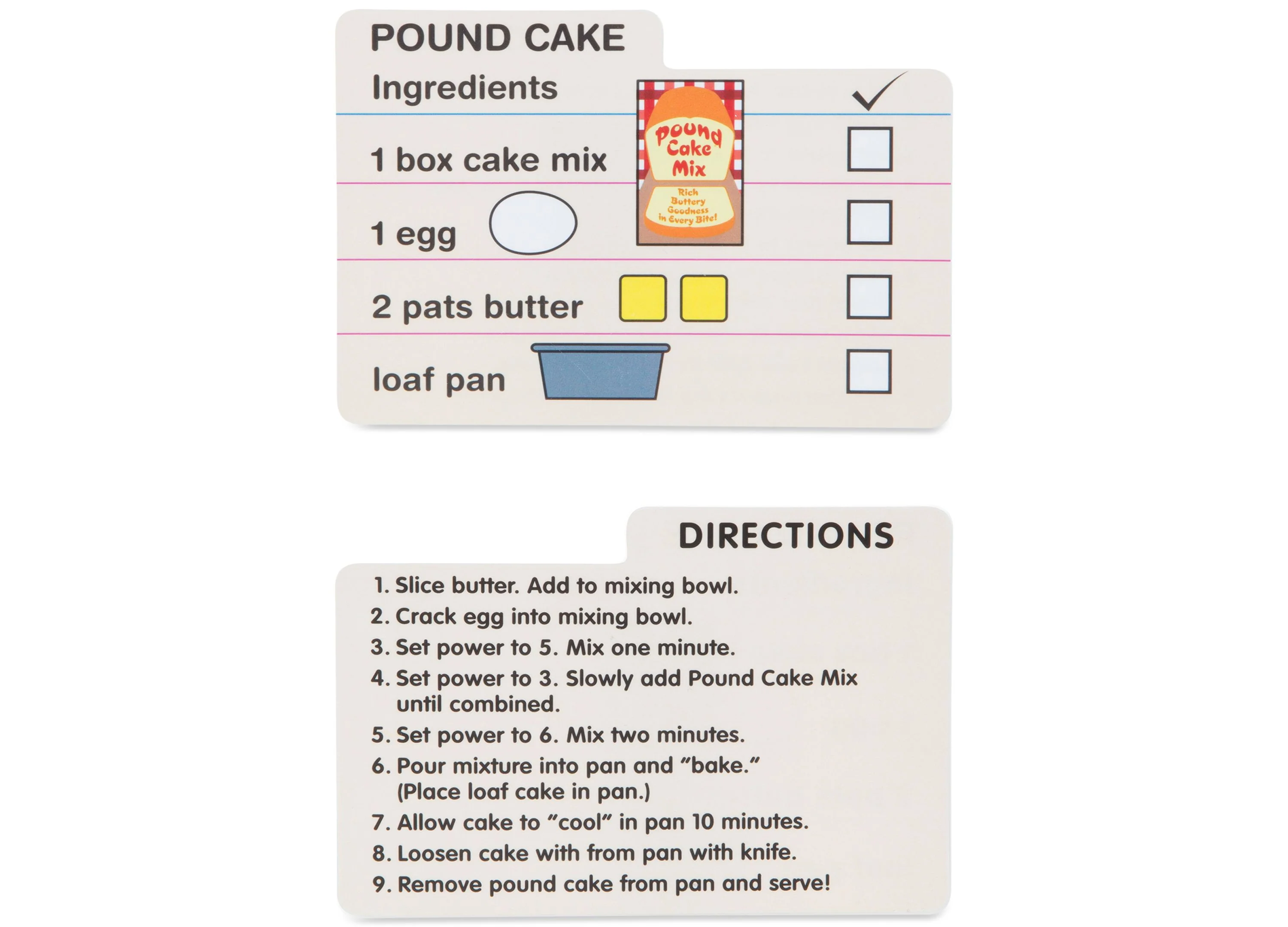 Melissa & Doug Wooden Make-a-Cake Mixer Set - 11-Piece Play Food and Kitchen Accessories - Image 5