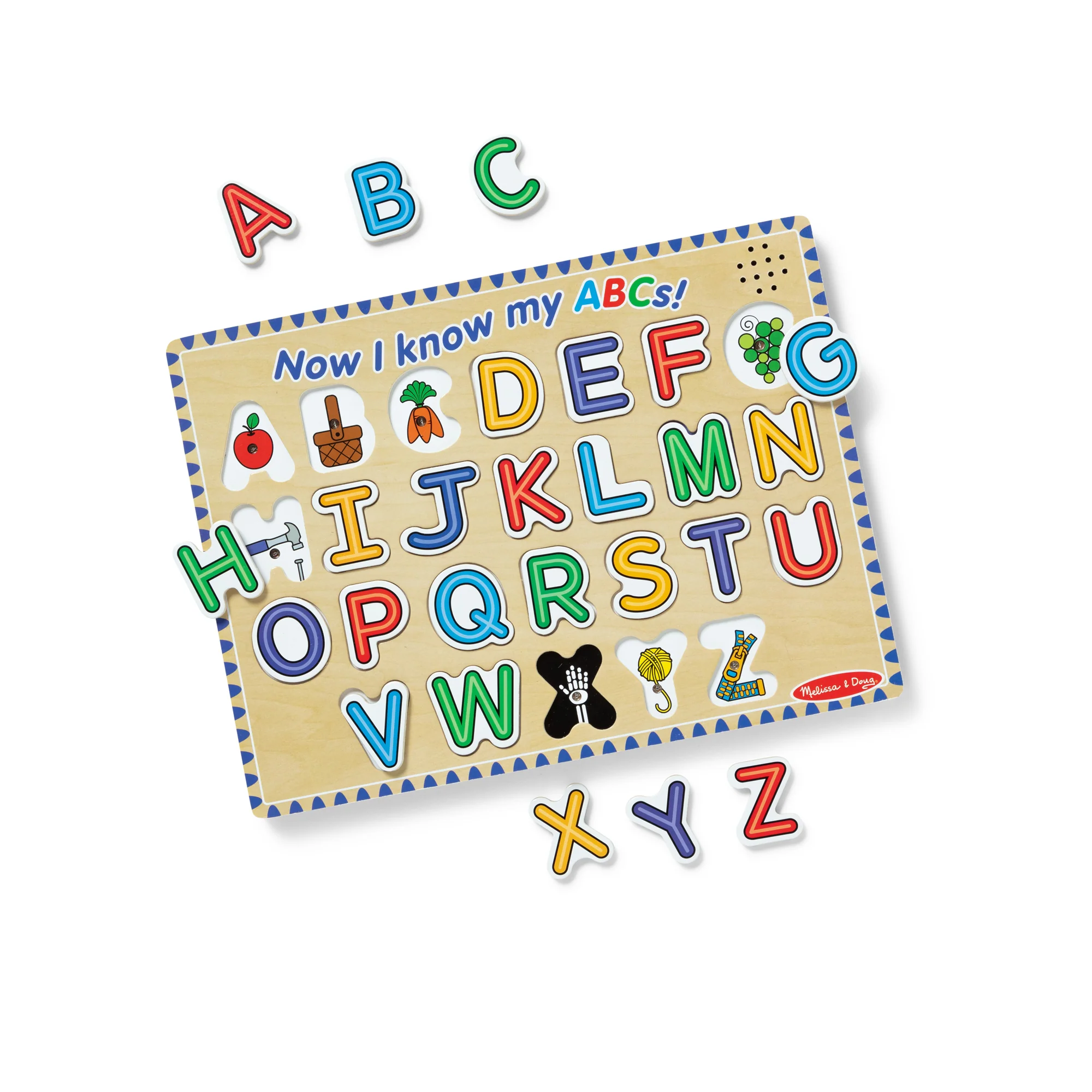 Melissa & Doug Alphabet Sound Puzzle - Vibrant 26-Piece Learning Toy - Image 2