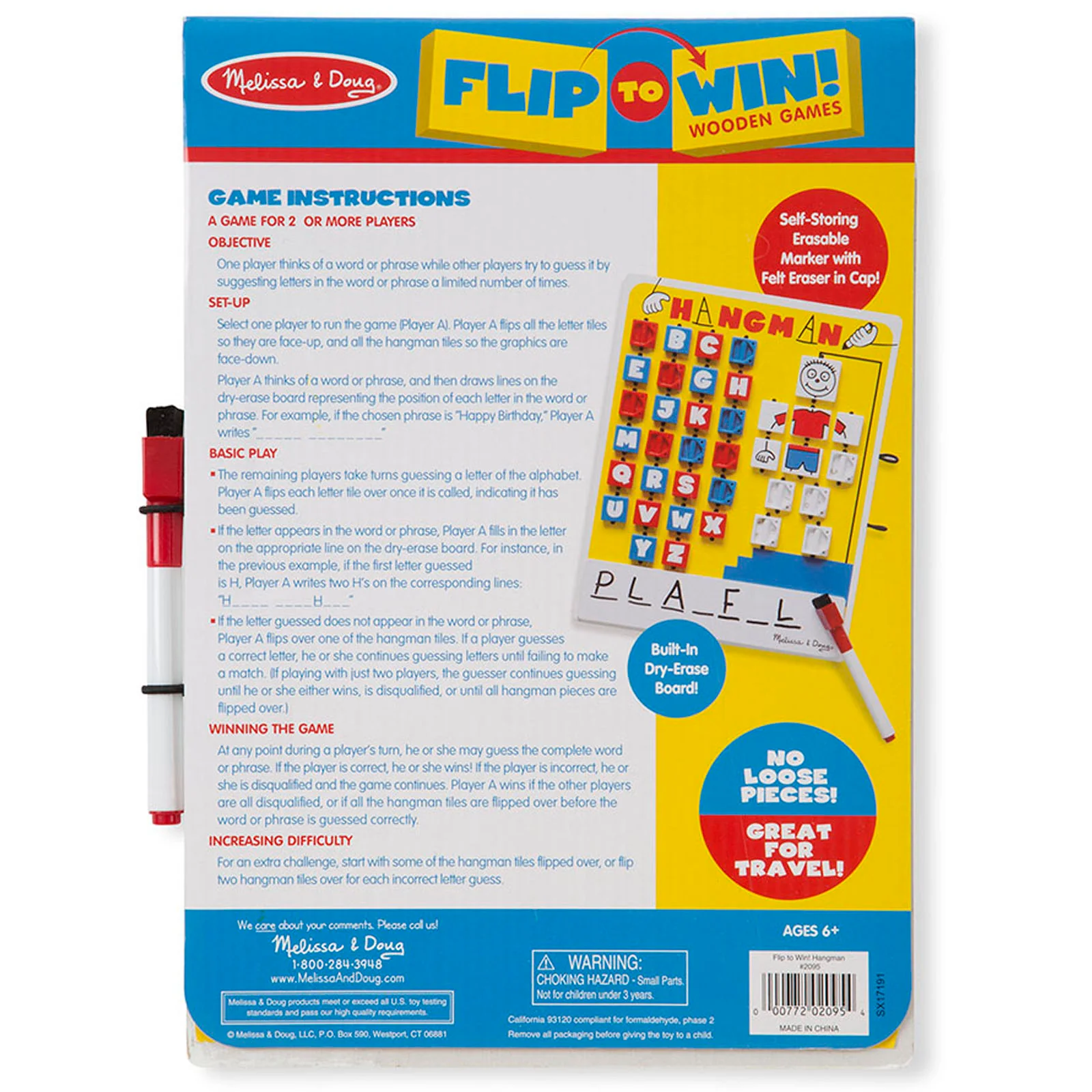 Melissa & Doug Flip-to-Win Hangman Travel Game, 2-Pack - Image 2