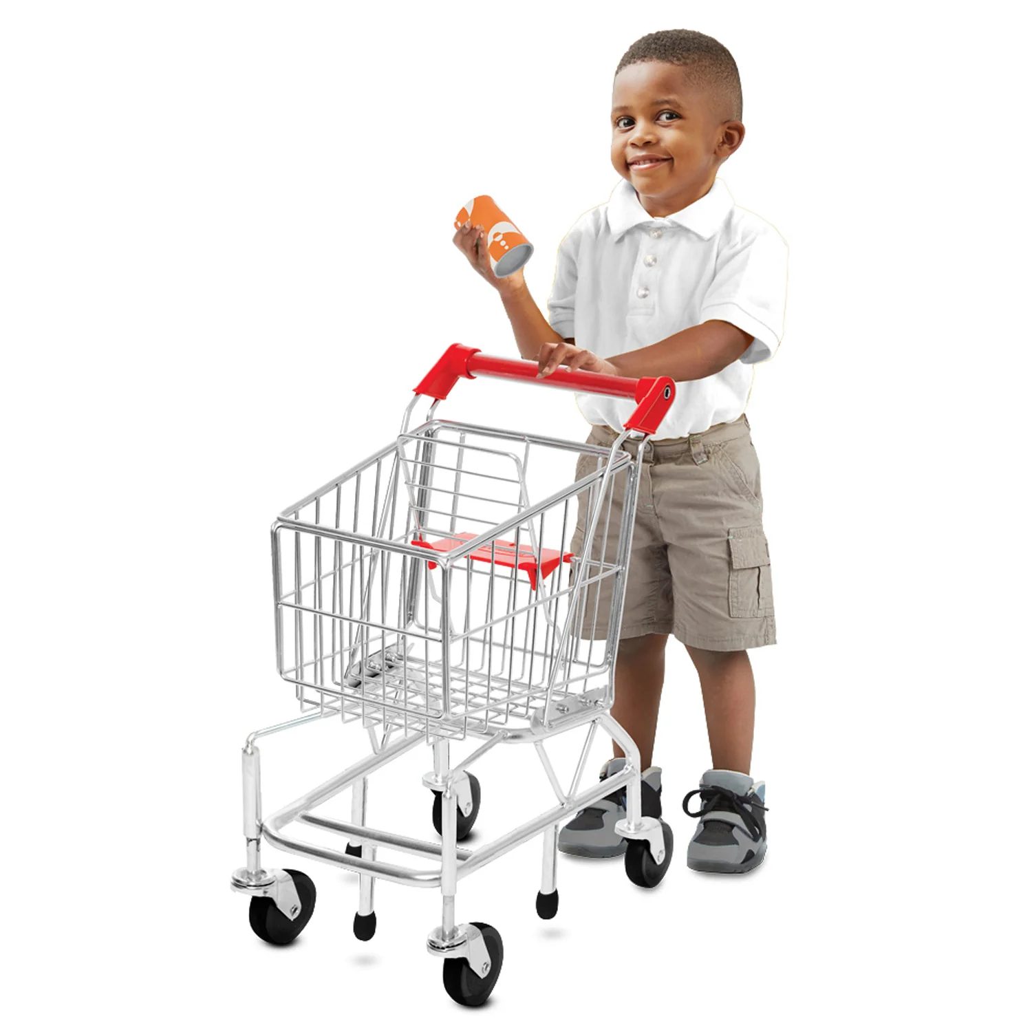Melissa & Doug Deluxe Metal Shopping Cart Toy - Image 2