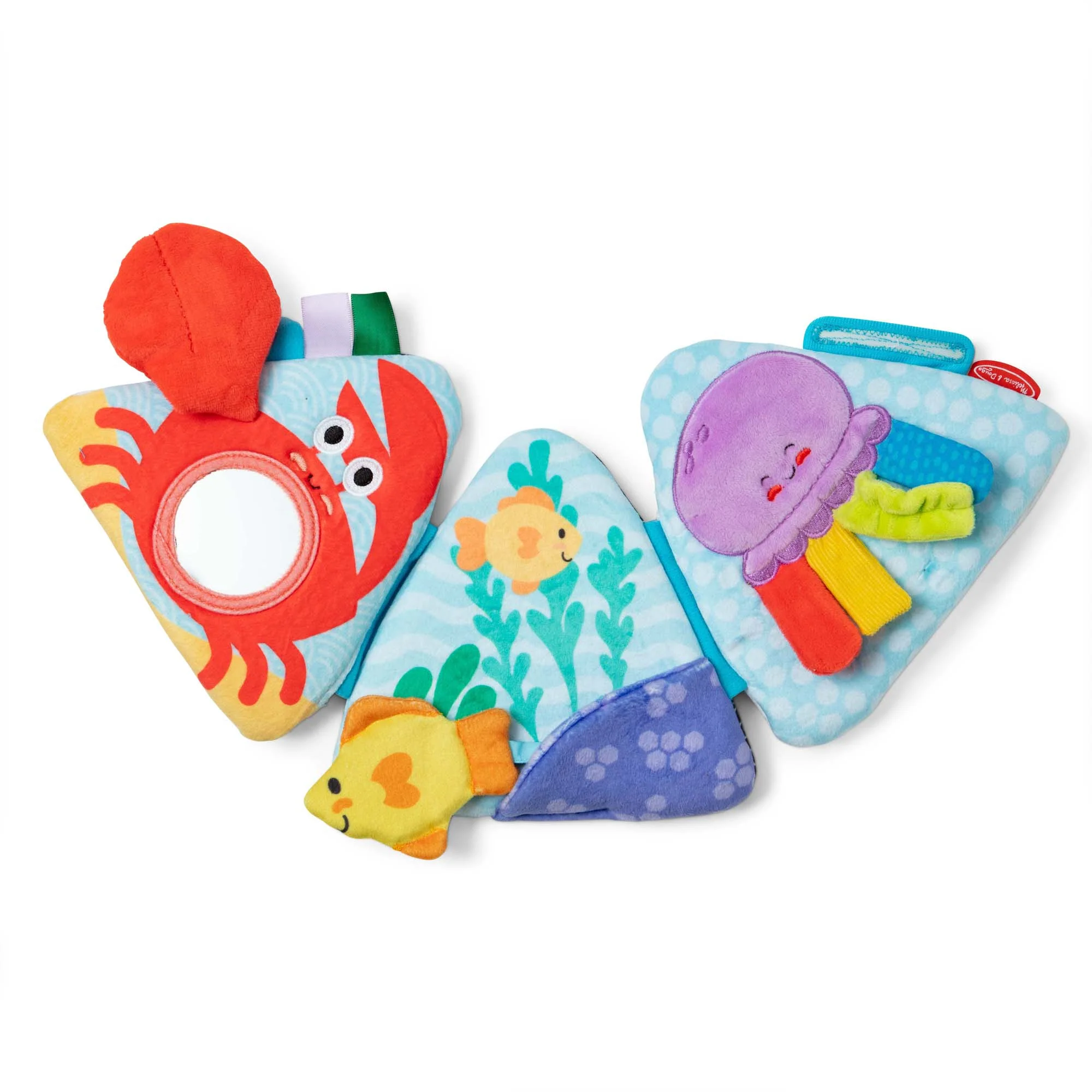 Melissa & Doug Ocean Tummy Time Triangle – Engaging Infant Playmat - Image 2