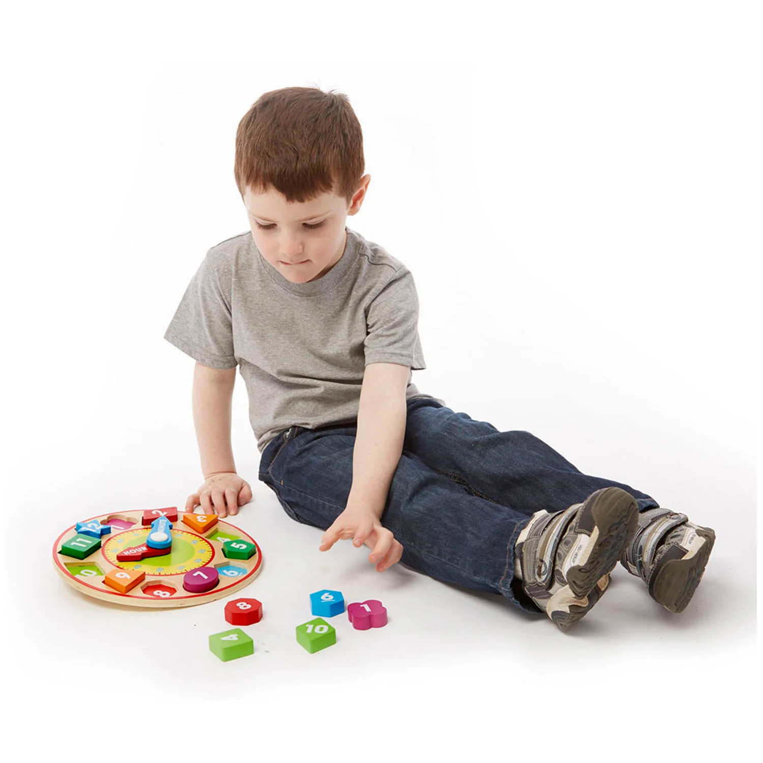 Melissa & Doug Shape Sorting Clock - Interactive Educational Toy - Image 4