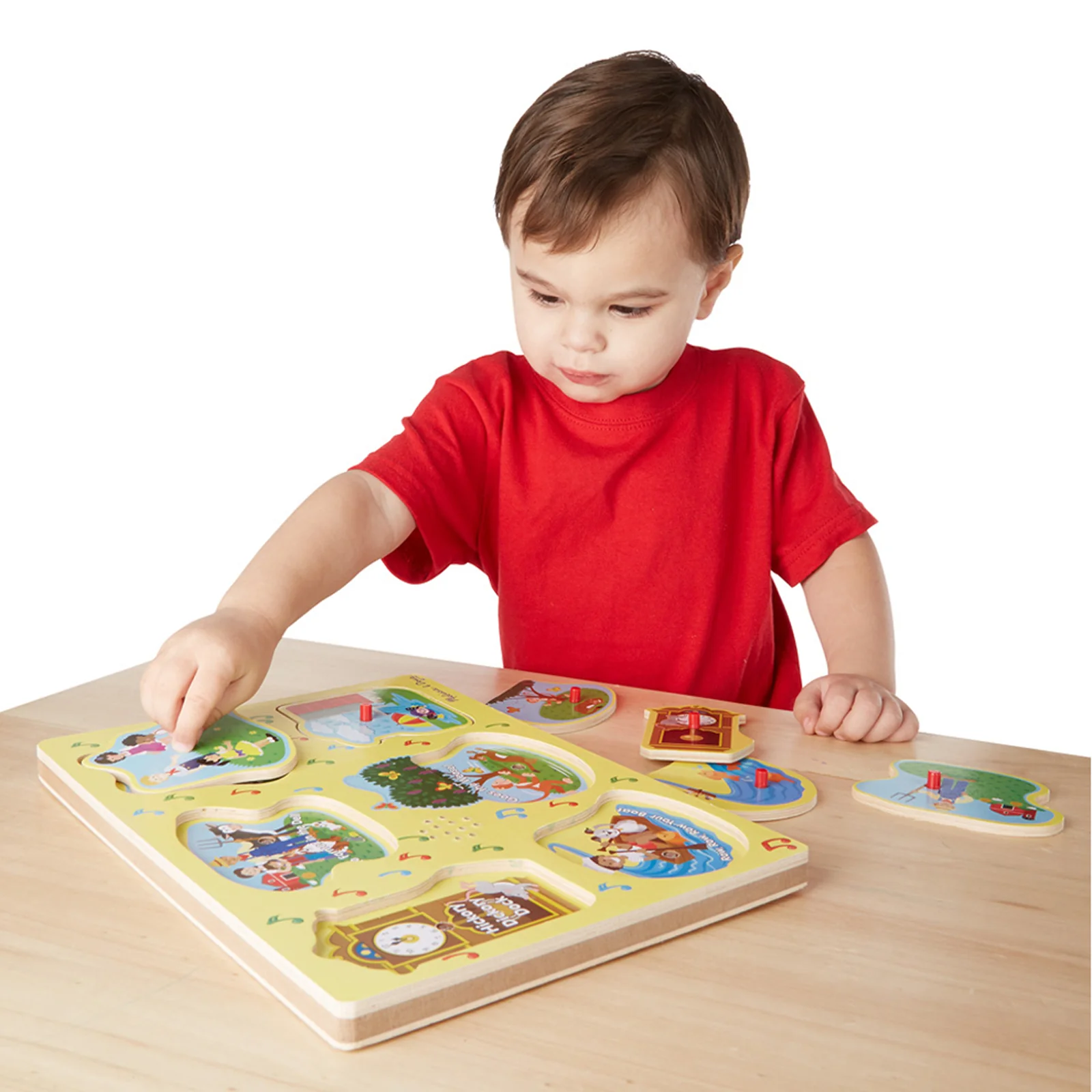 Melissa & Doug Sing-Along Nursery Rhymes - Yellow Sound Puzzle - Image 3