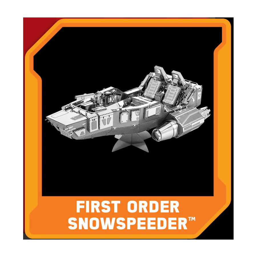 Metal Earth 3D Star Wars First Order Snowspeeder Model Kit - Image 2