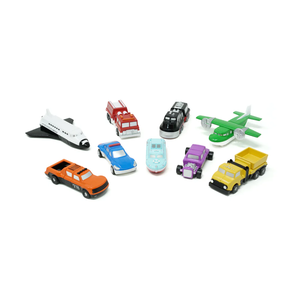 Popular Playthings Micro Mix or Match 9-Piece Interchangeable Vehicle Set - Image 3
