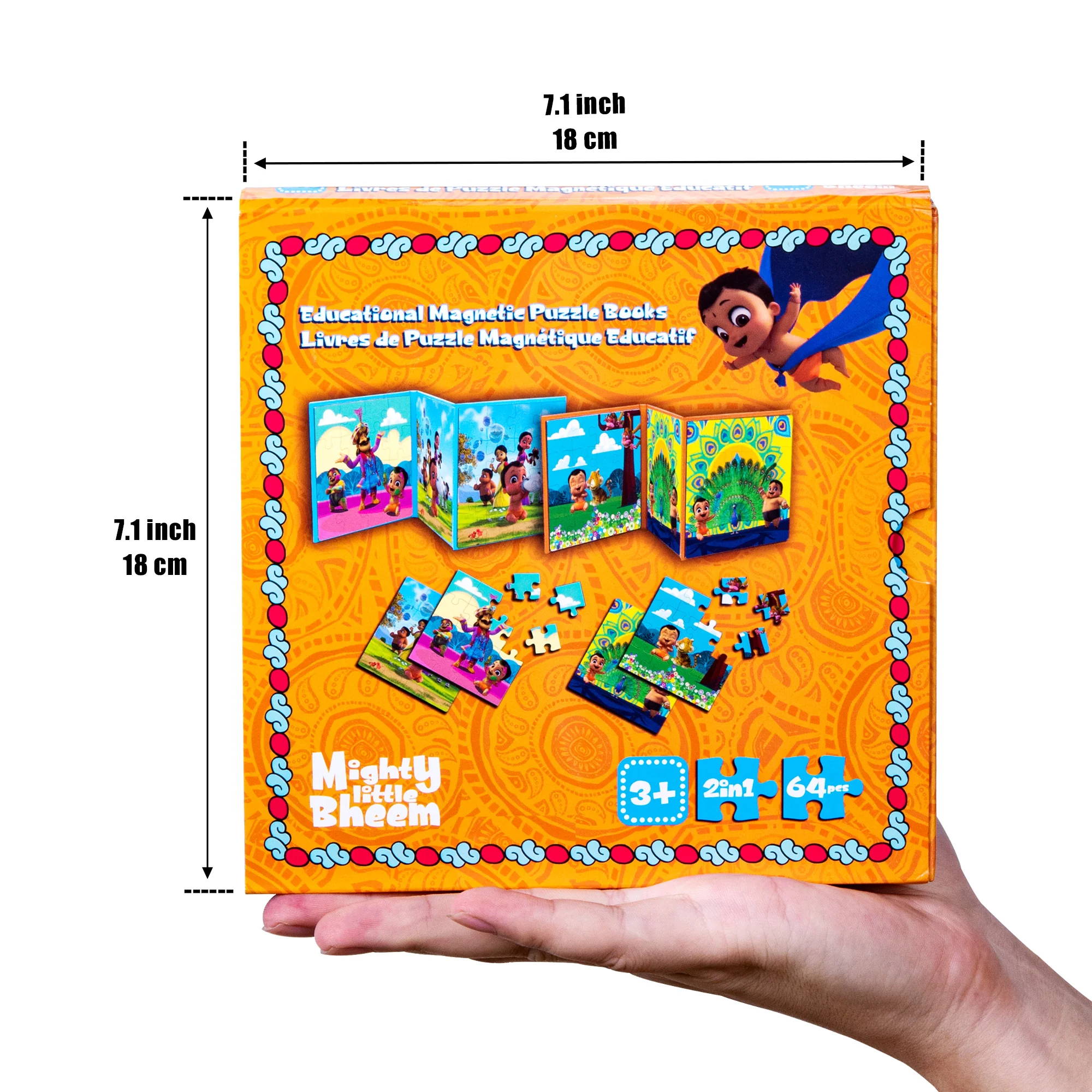 Mighty Little Bheem 2 Pack Magnetic Jigsaw Puzzles – 16 pc - Image 2