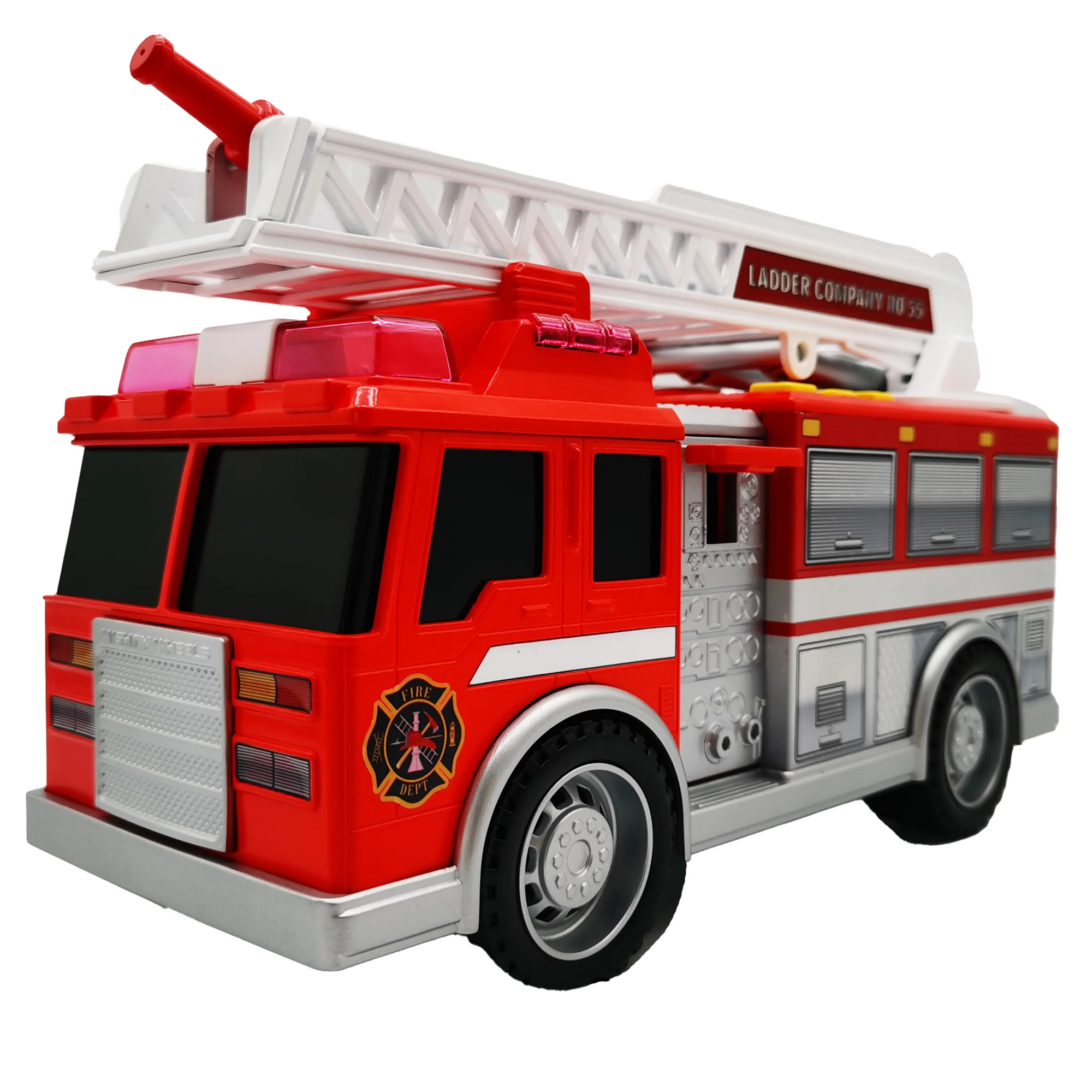 Mighty Wheels Mighty 10" Fire Truck with Sounds, Lights & Water Action - Image 2
