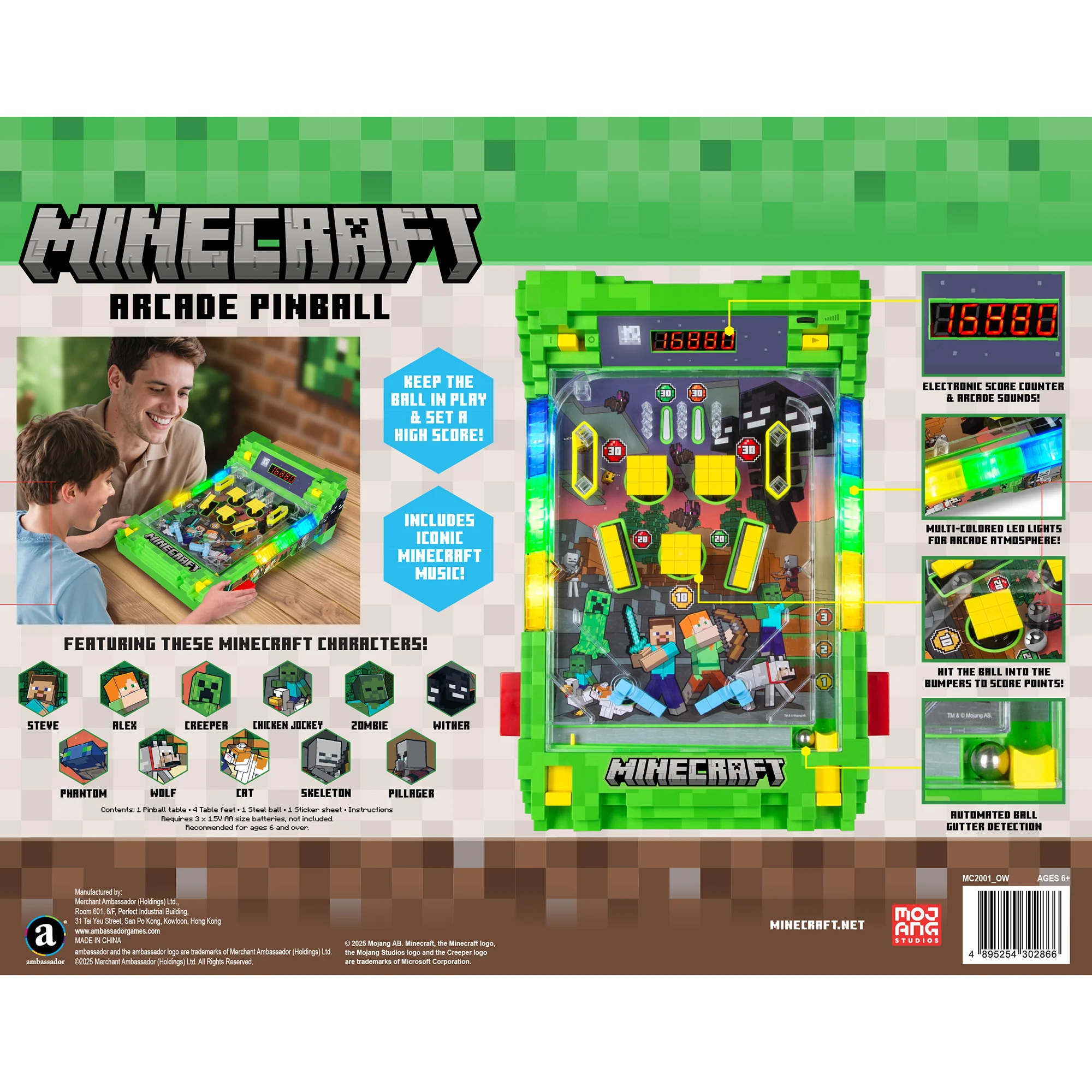 Minecraft Arcade Tabletop Pinball - Overworld - Image 2