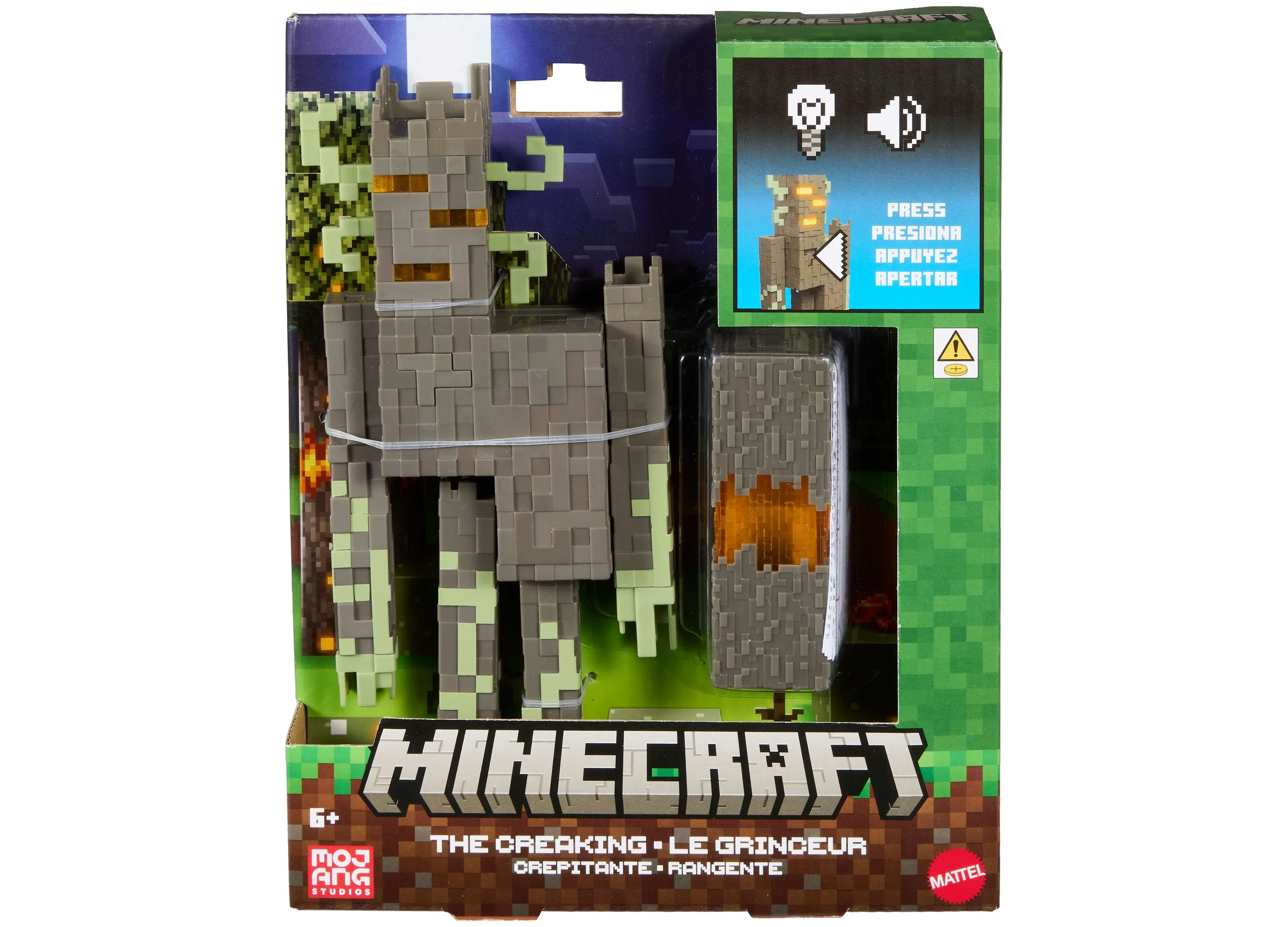 Minecraft The Creaking 8-Inch Action Figure With Interactive Lights, Sounds & Accessory - Image 4