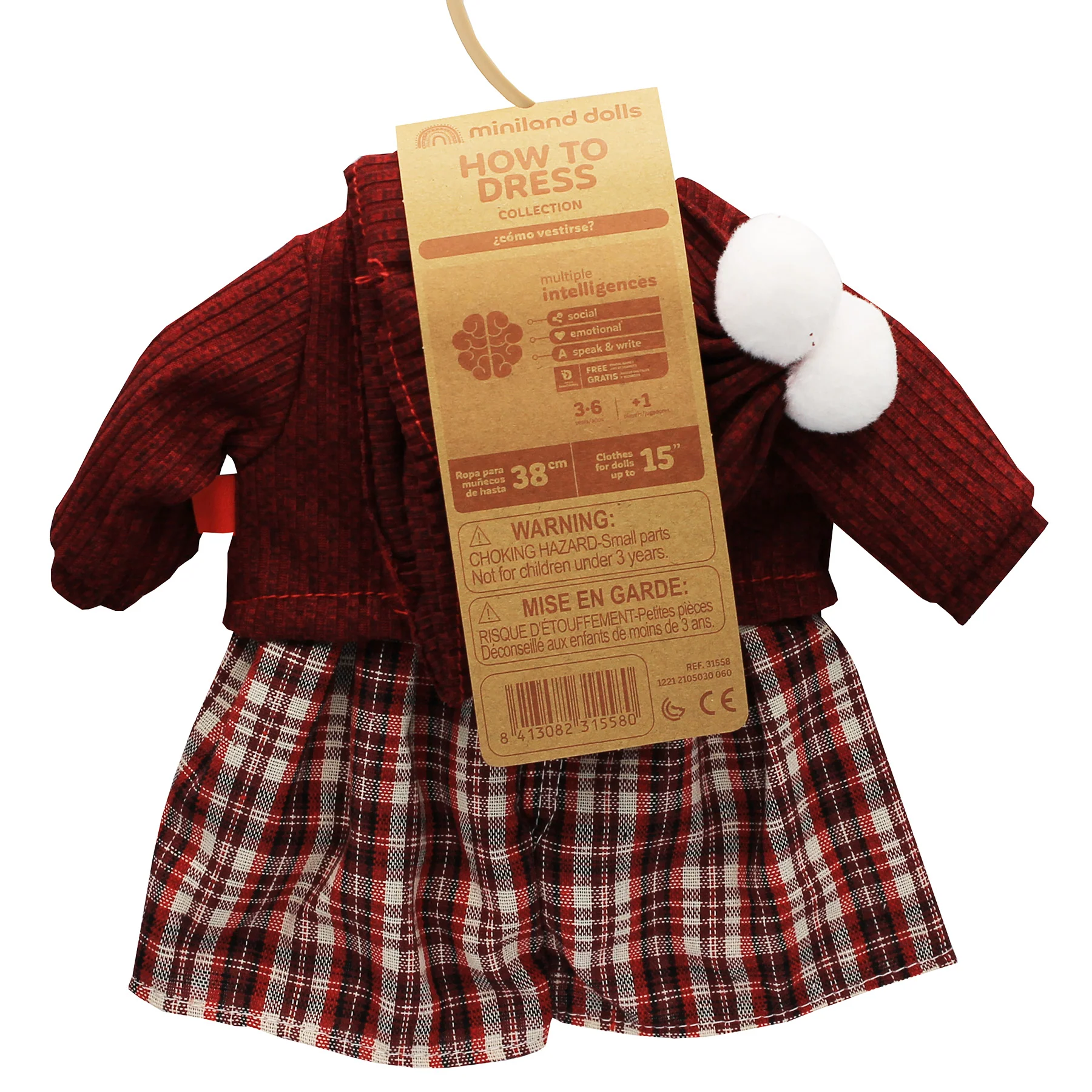 Miniland Cold Weather Doll Outfit Set for 15" Dolls - Image 3