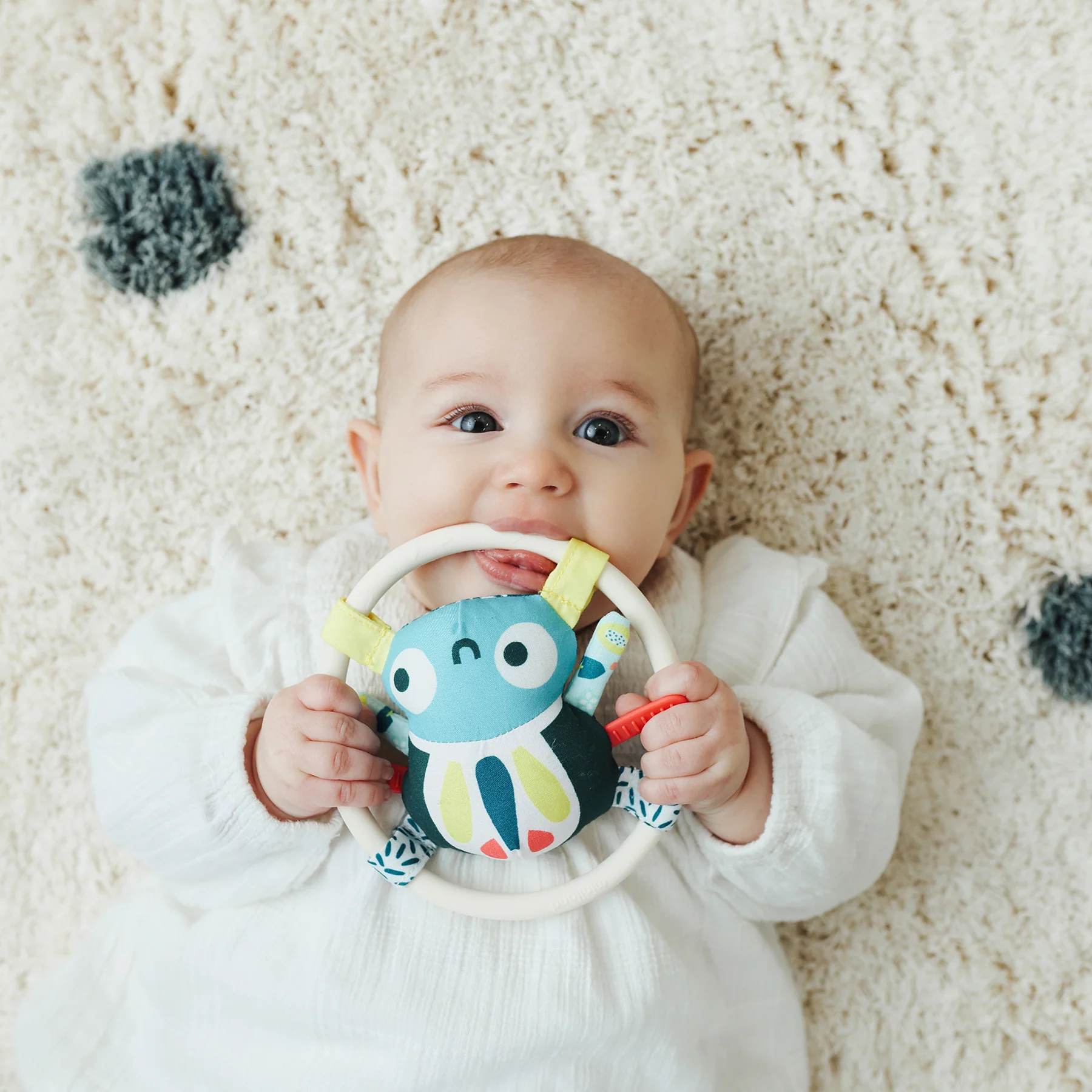 Miniland Feel to Learn: Spider Rattle – Sensory Teether Toy - Image 4