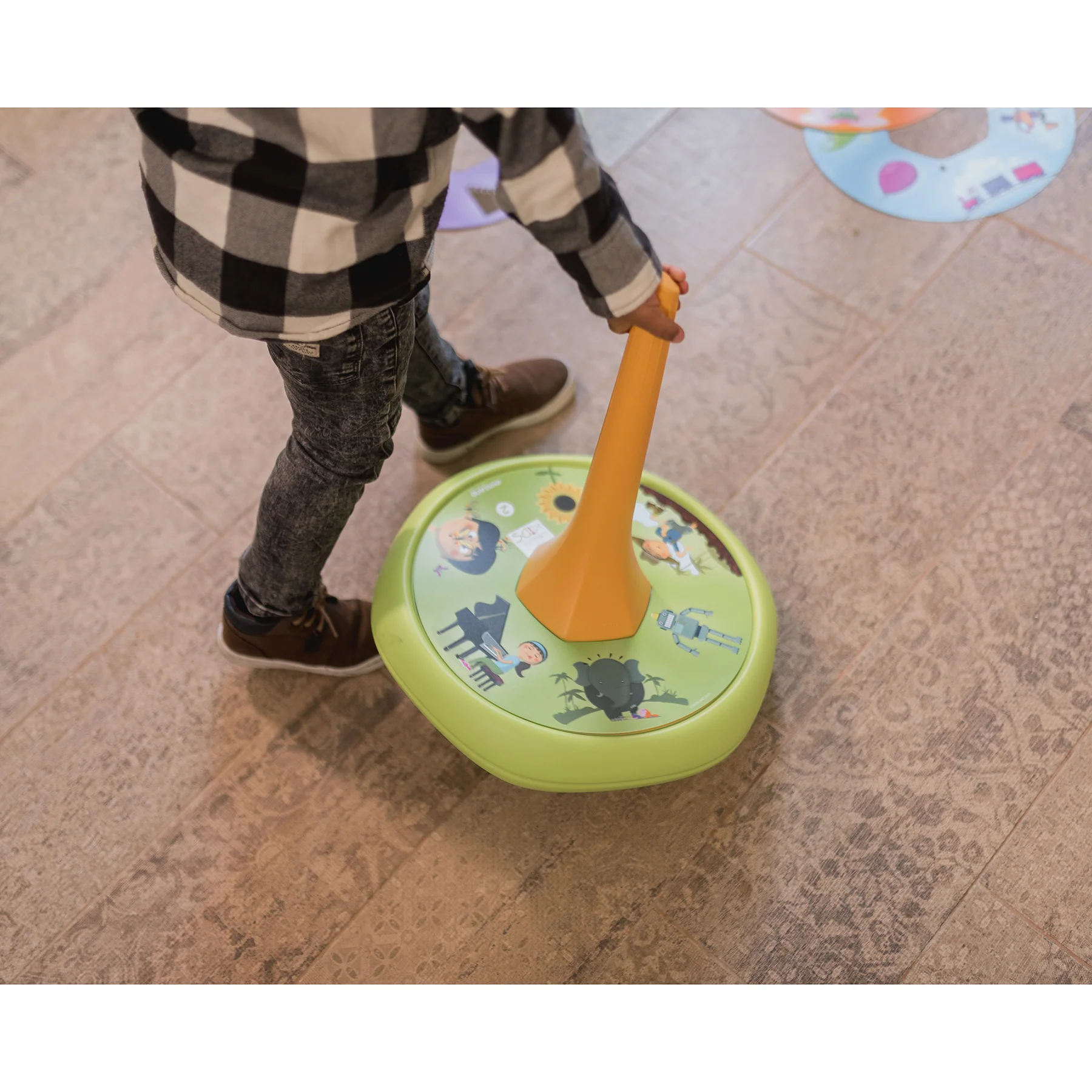Miniland Mindful Kids - Giant Mindfulness Spinning Top - Multitheme - Image 3