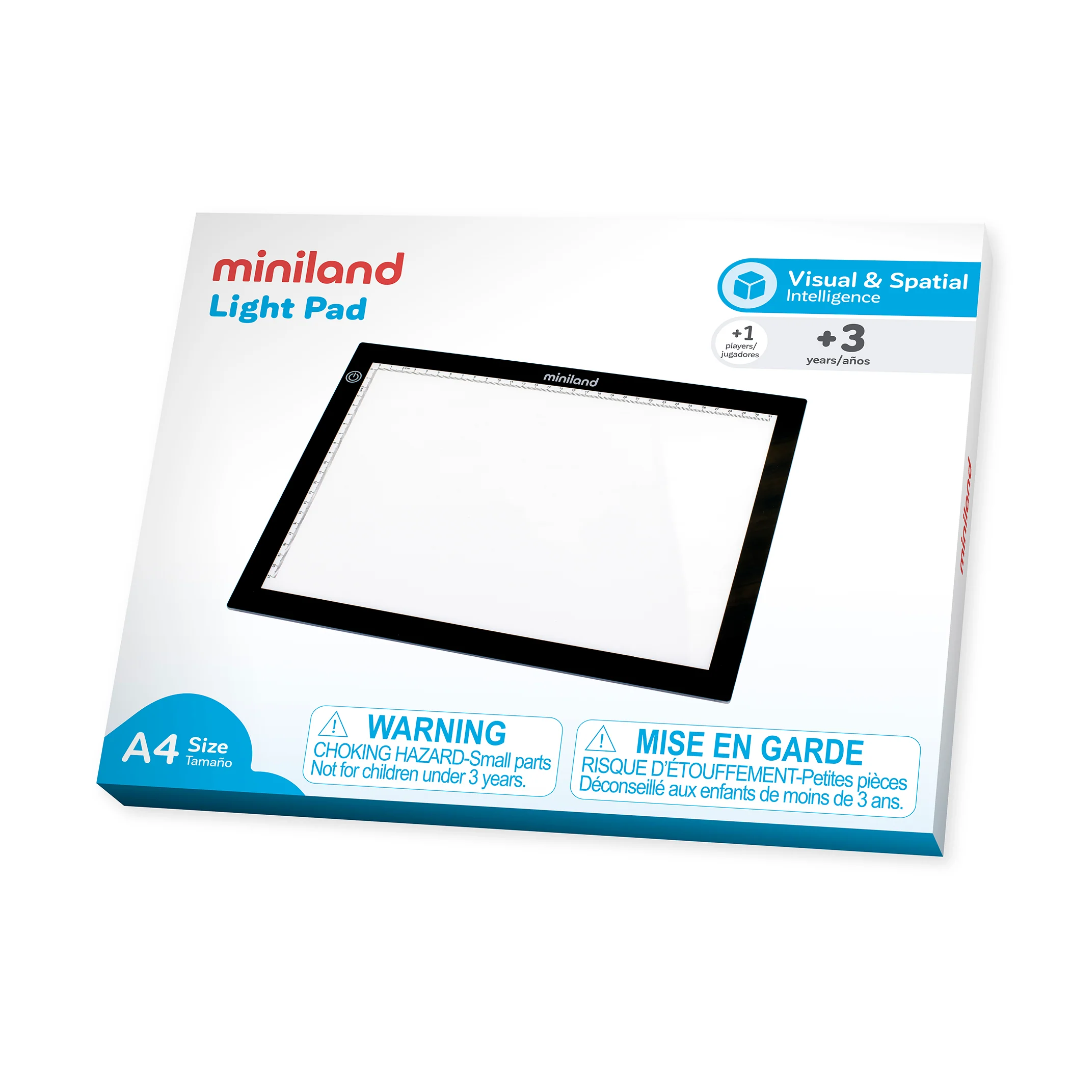 Miniland Portable Light Pad 15'' - A4 Size Luminous Fun!