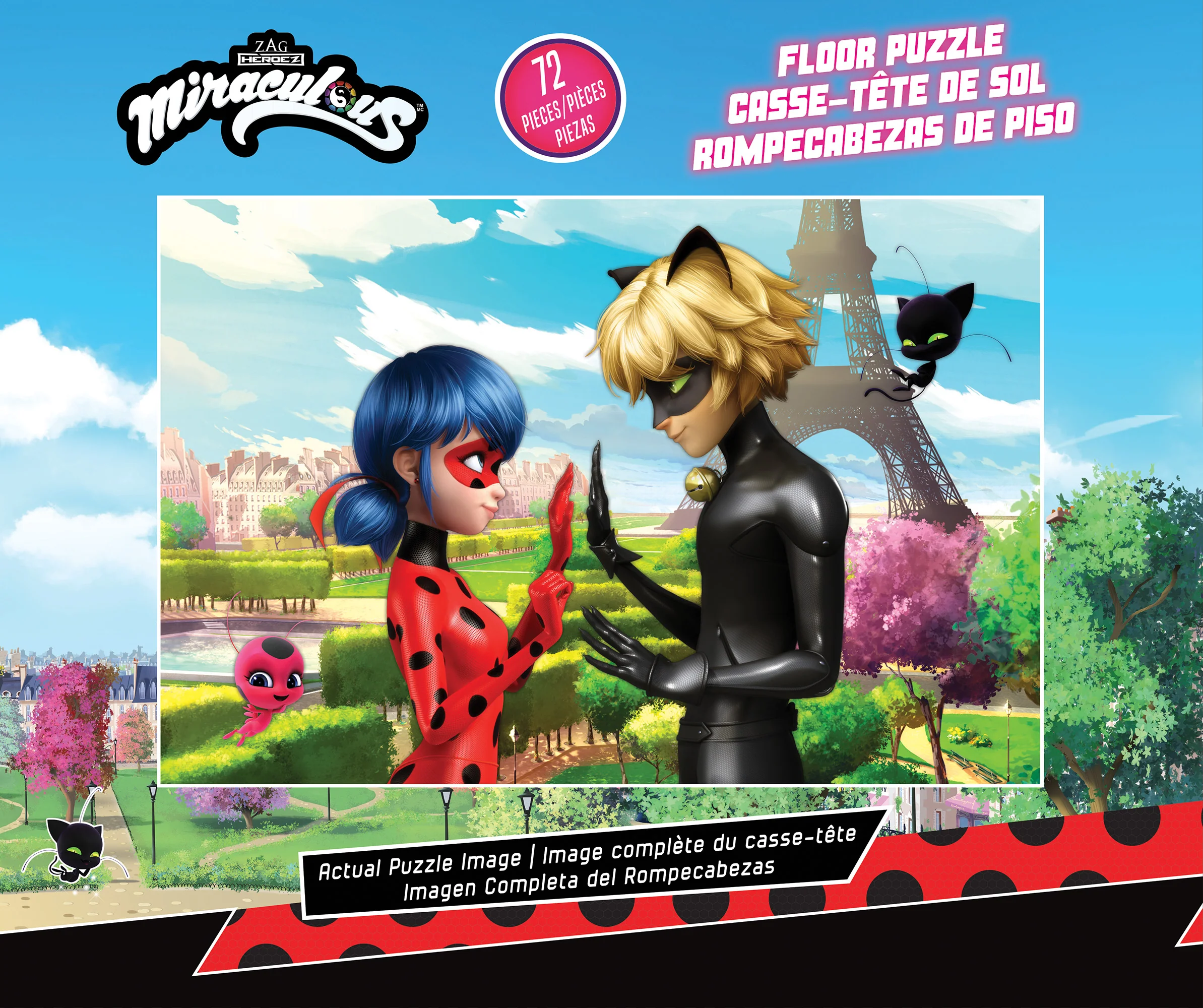 Miraculous Ladybug & Cat Noir 72-Piece Floor Puzzle - Image 4