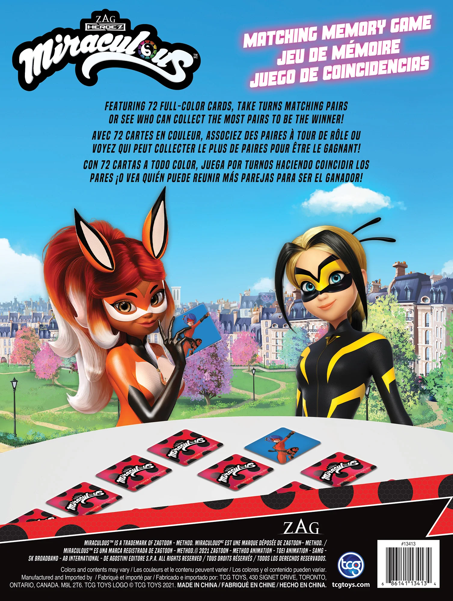 Miraculous Heroez Memory Match Card Game - Image 4