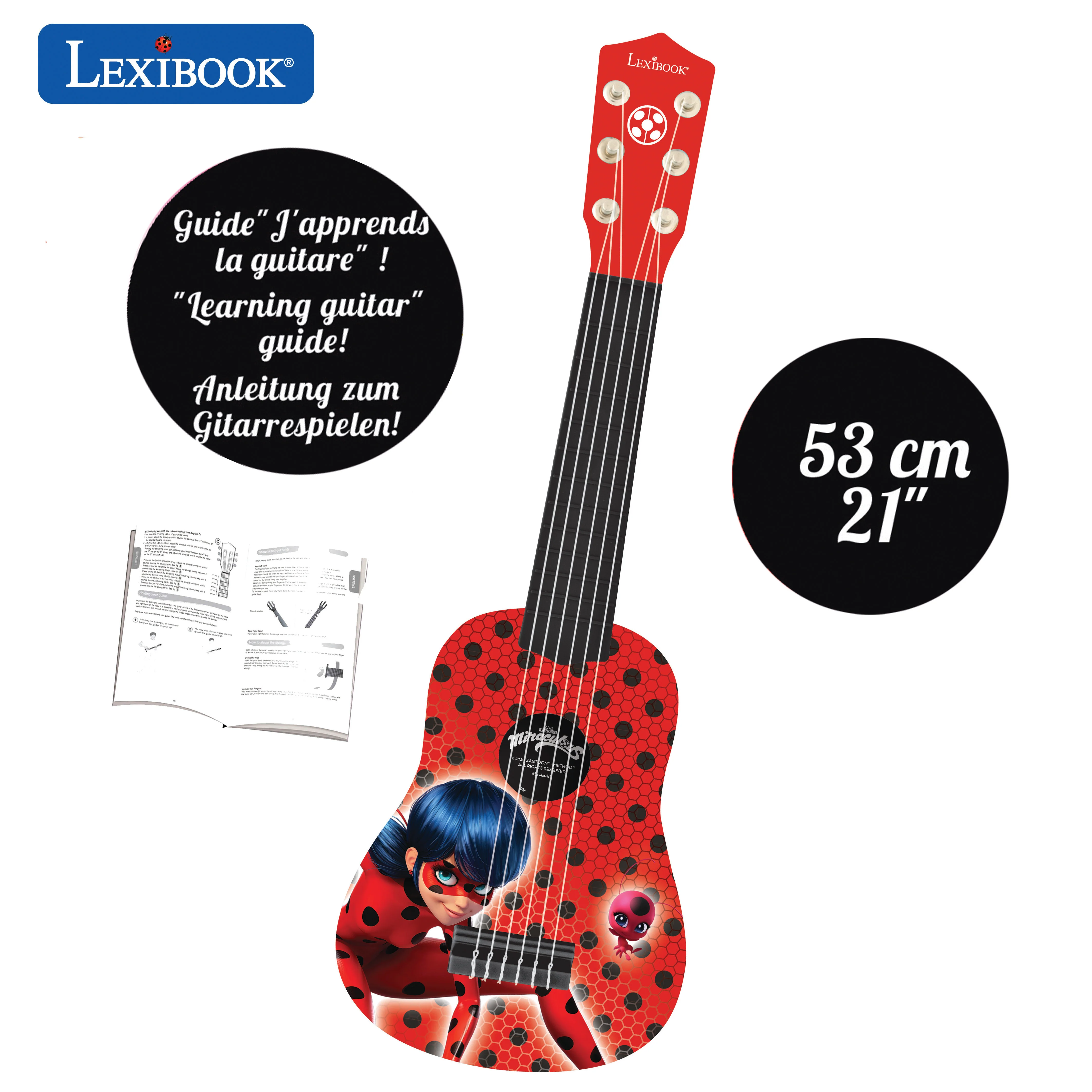 Miraculous Ladybug My First Guitar - 21'' Toy Instrument - Image 2