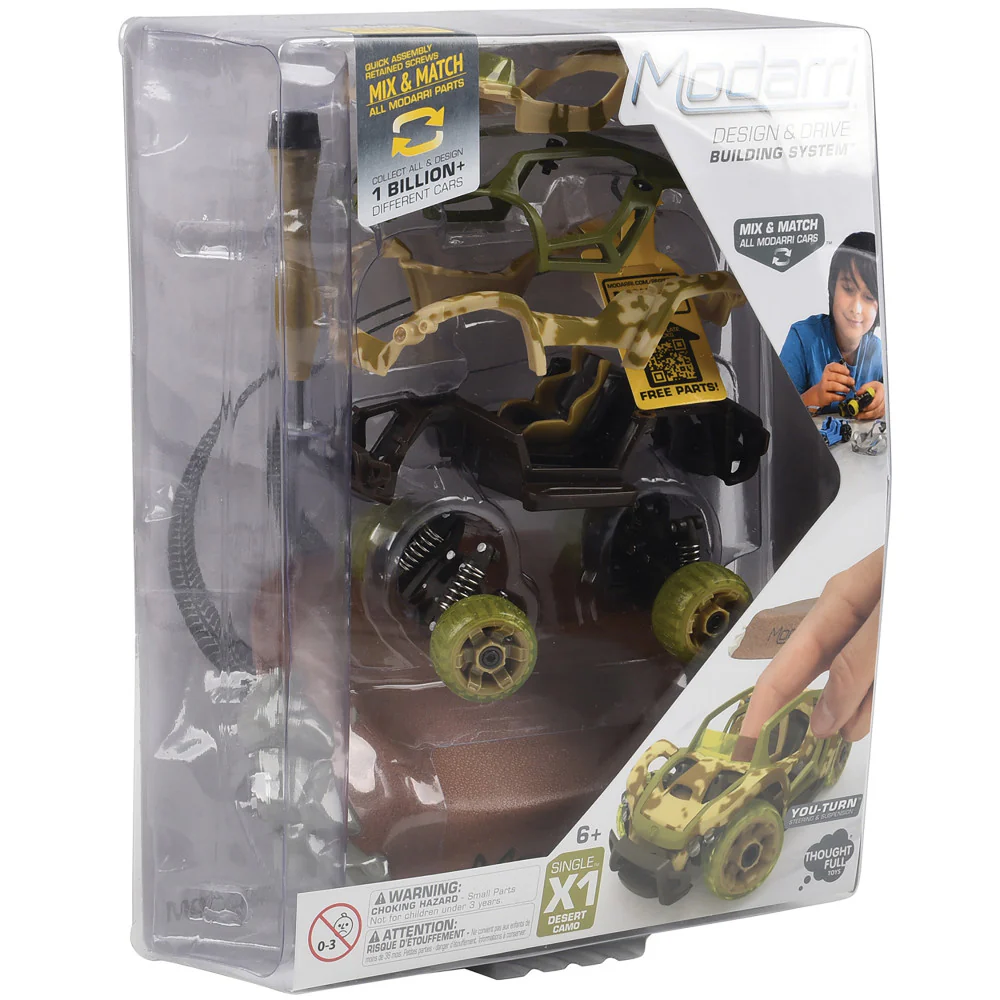 Modarri X1 Desert Camouflage Customizable Toy Car - DIY Design for Kids 6+ - Image 8